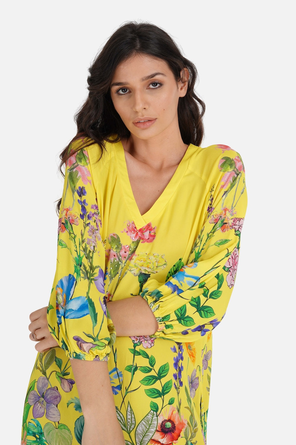 CALICO - BLOUSON TUNIC DRESS - TheSwankStore