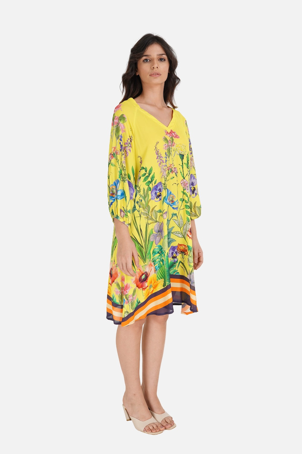CALICO - BLOUSON TUNIC DRESS - TheSwankStore