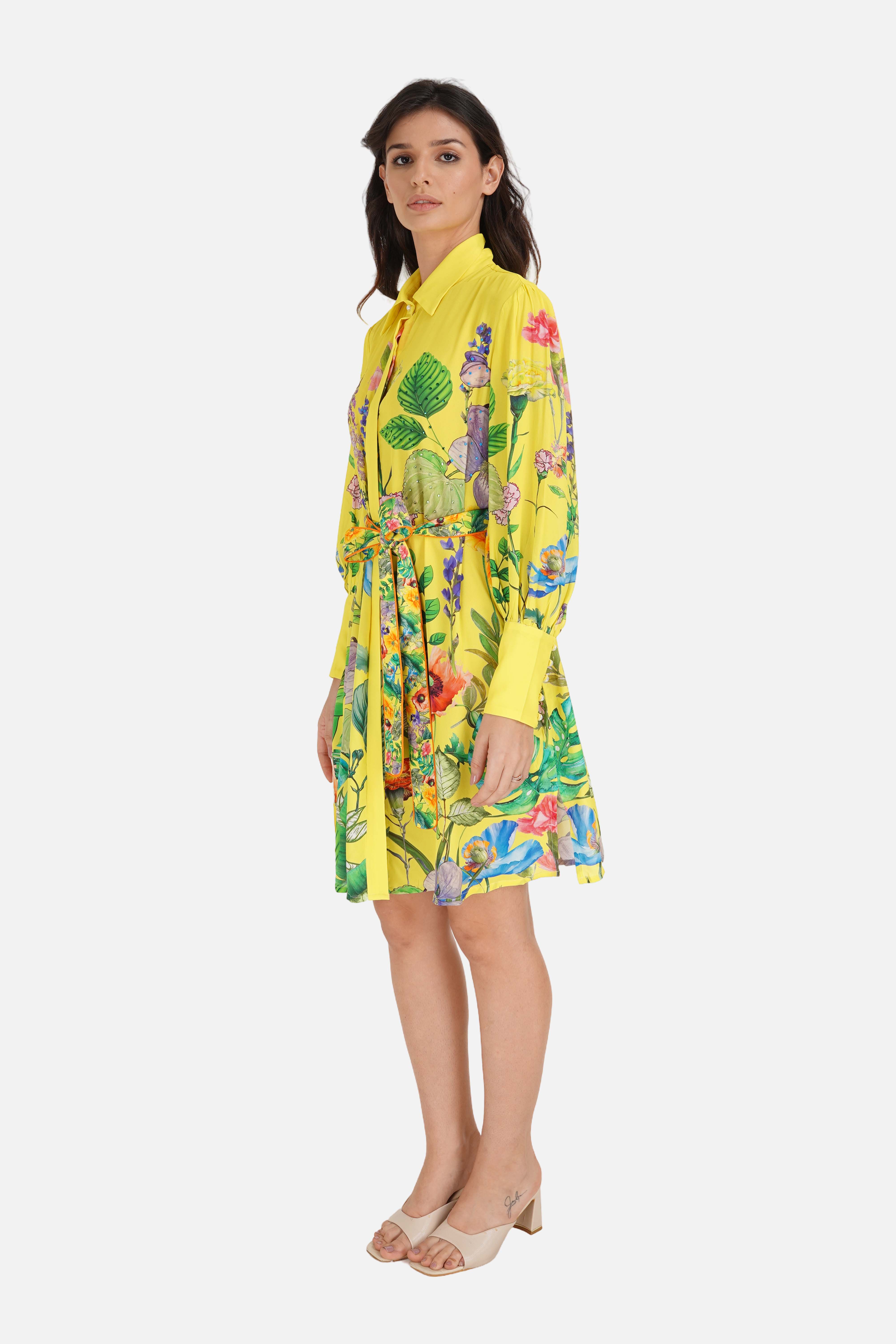 CALICO - SHIRT DRESS - TheSwankStore