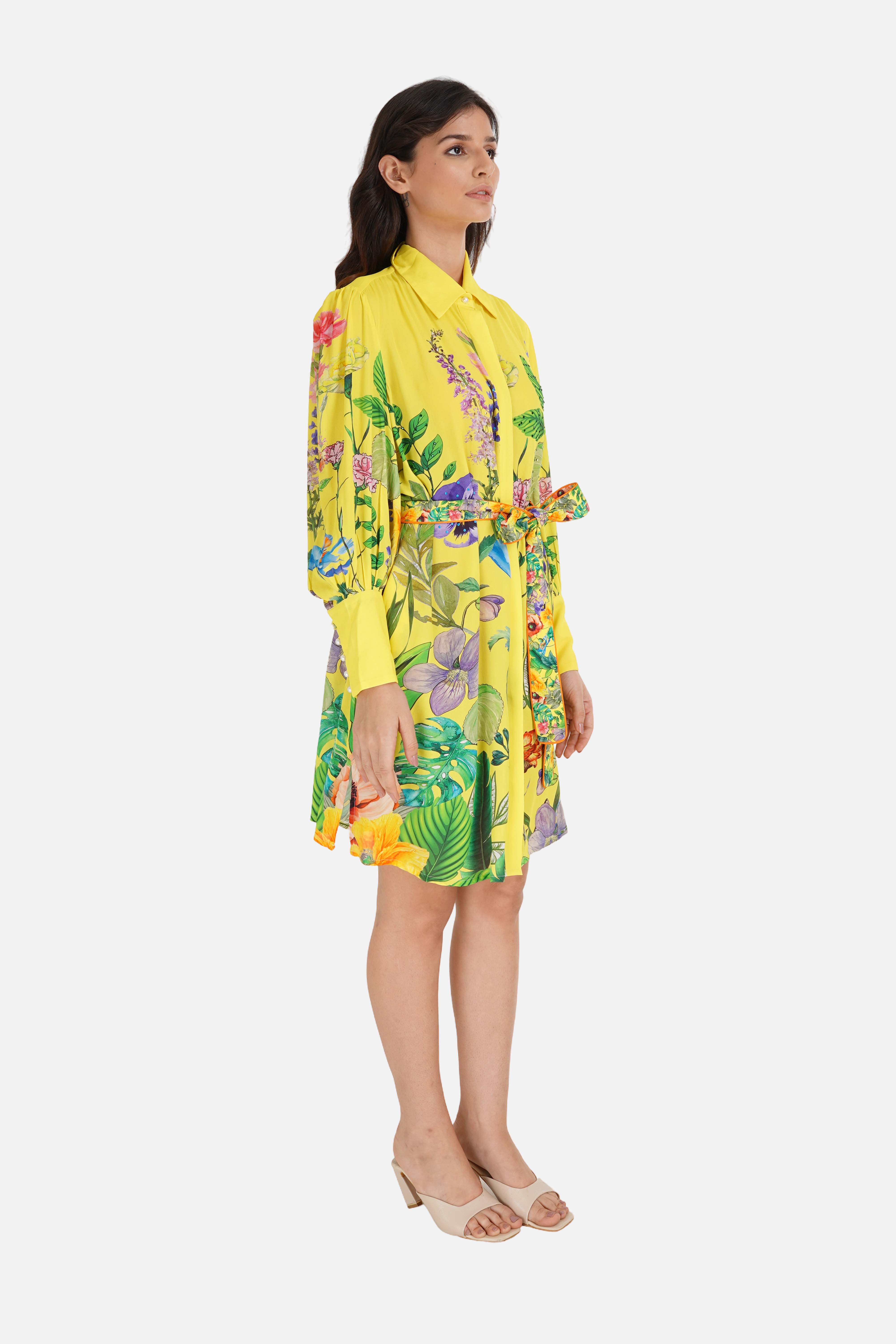 CALICO - SHIRT DRESS - TheSwankStore