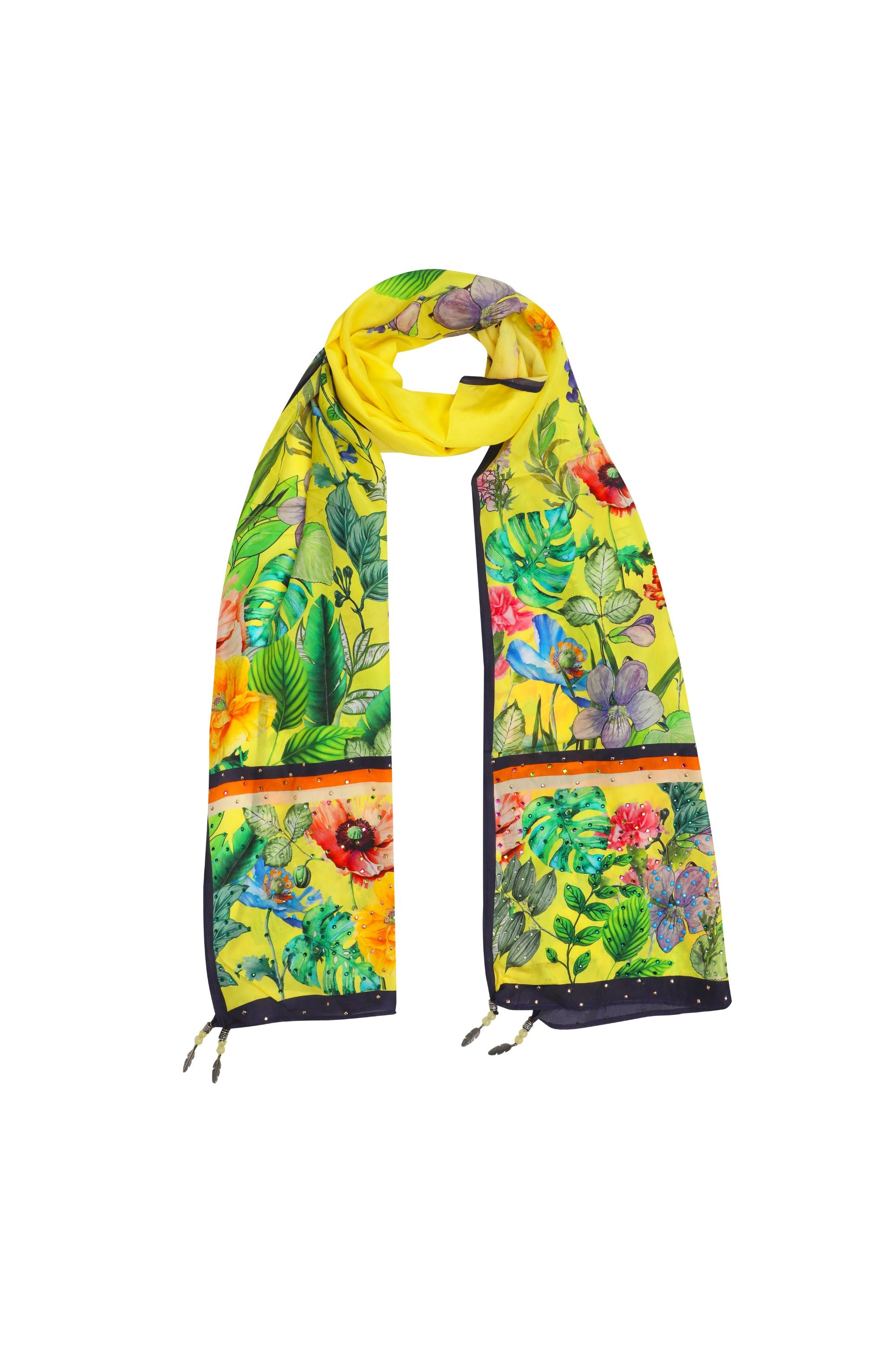 CALICO - SILK SCARF - TheSwankStore