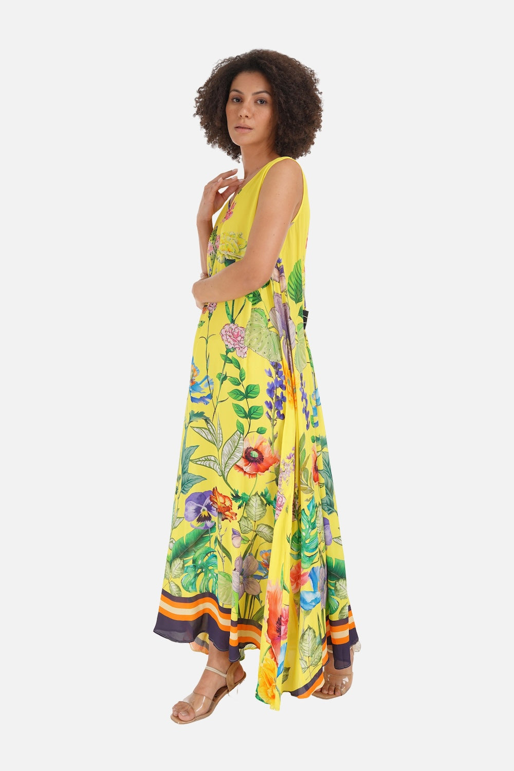 CALICO - SLEEVELESS MAXI DRESS - TheSwankStore