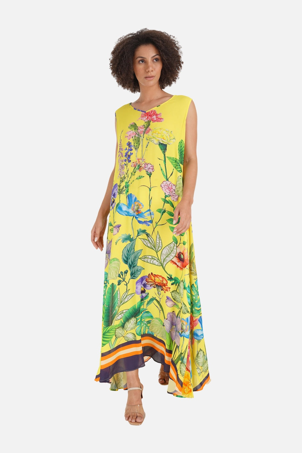 CALICO - SLEEVELESS MAXI DRESS - TheSwankStore