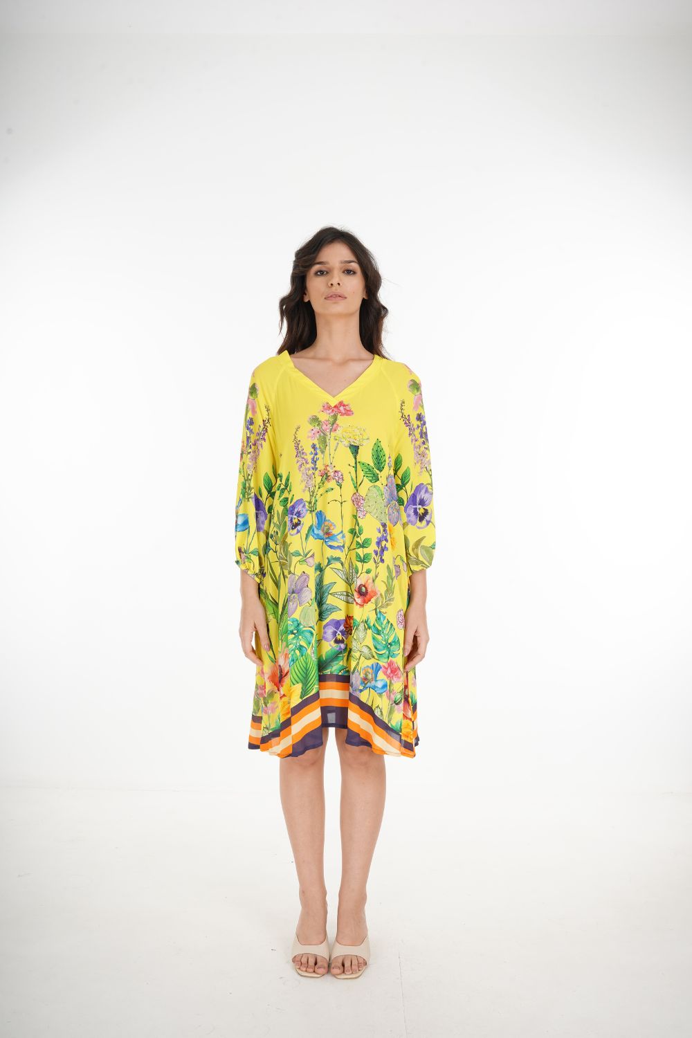 CALICO - SLIT SLEEVE DRESS - TheSwankStore