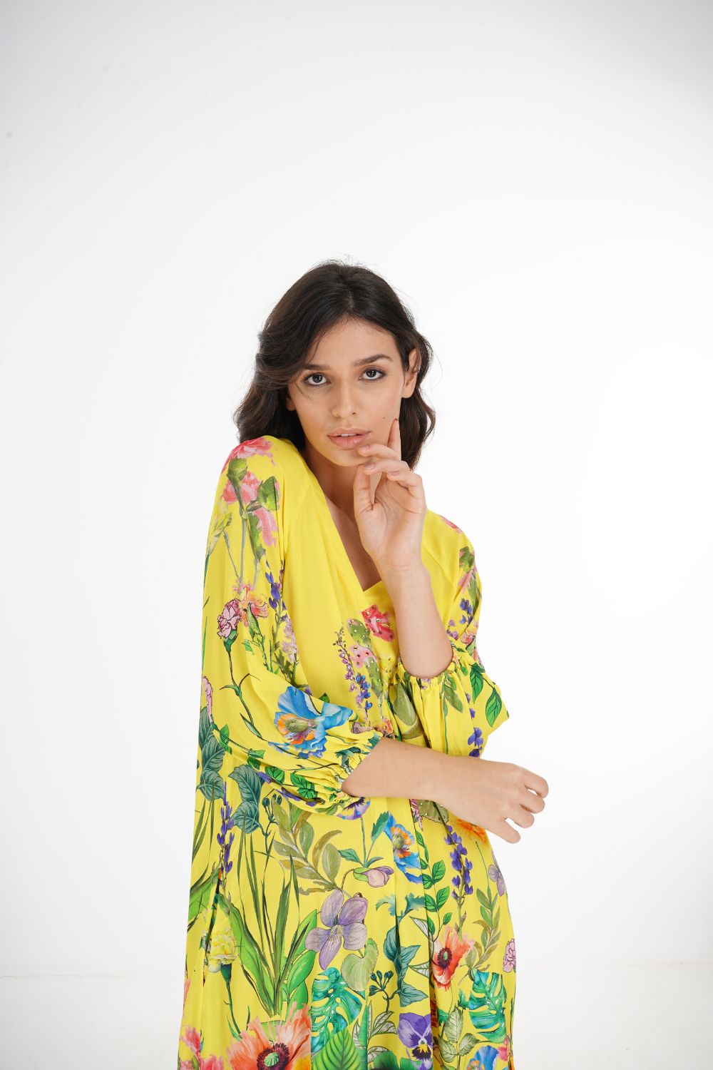 CALICO - SLIT SLEEVE DRESS - TheSwankStore