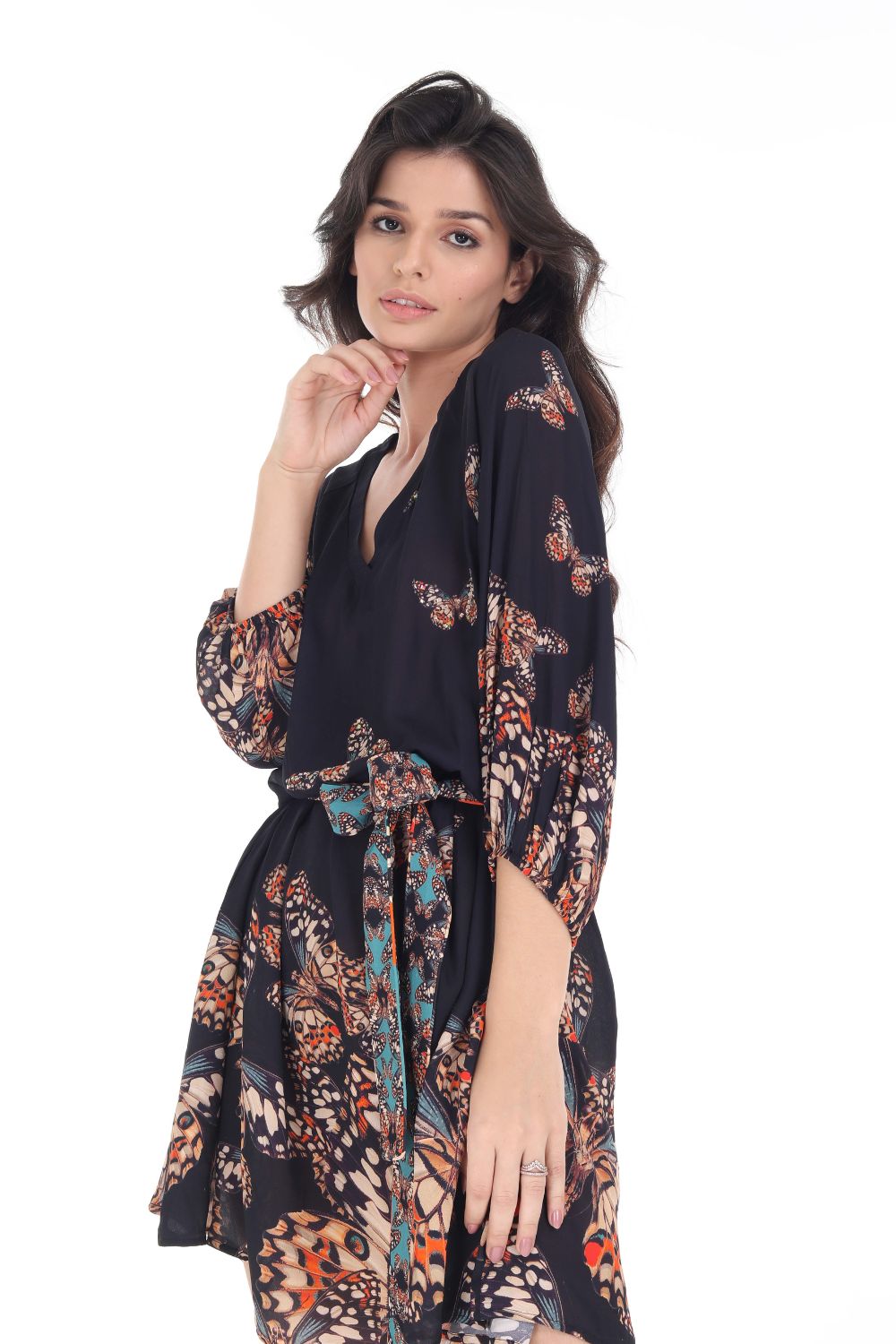 CORASONE - SLIT SLEEVE DRESS - TheSwankStore