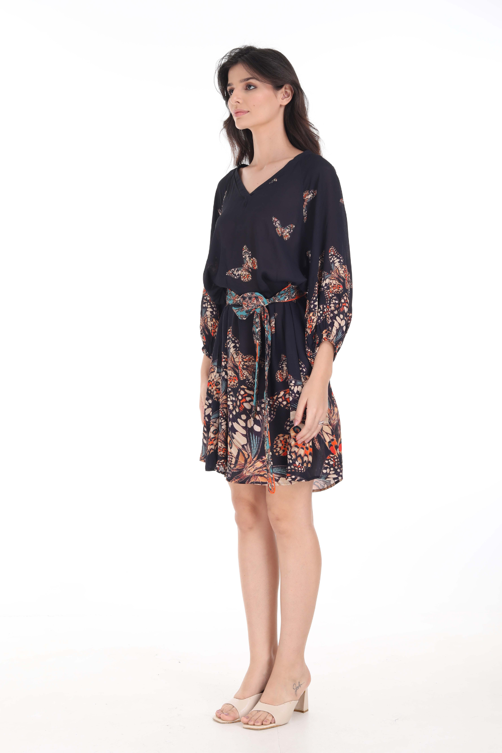 CORASONE - SLIT SLEEVE DRESS - TheSwankStore