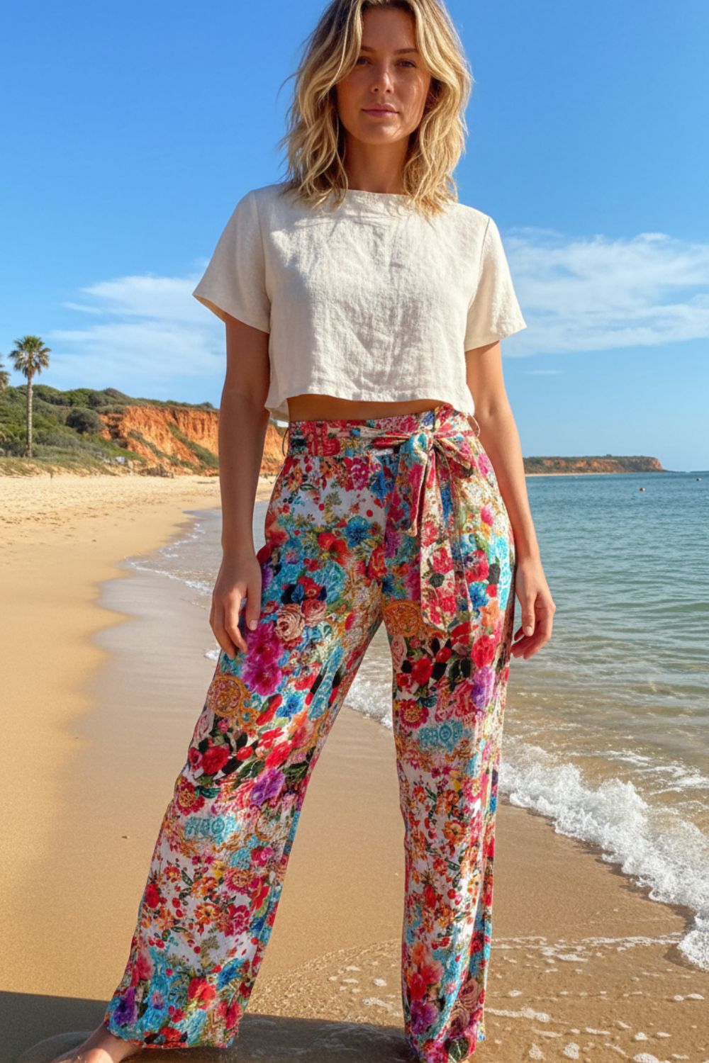 COVENT GARDEN - FISHERMAN PANTS 100% Silk (Size - M/L) - TheSwankStore