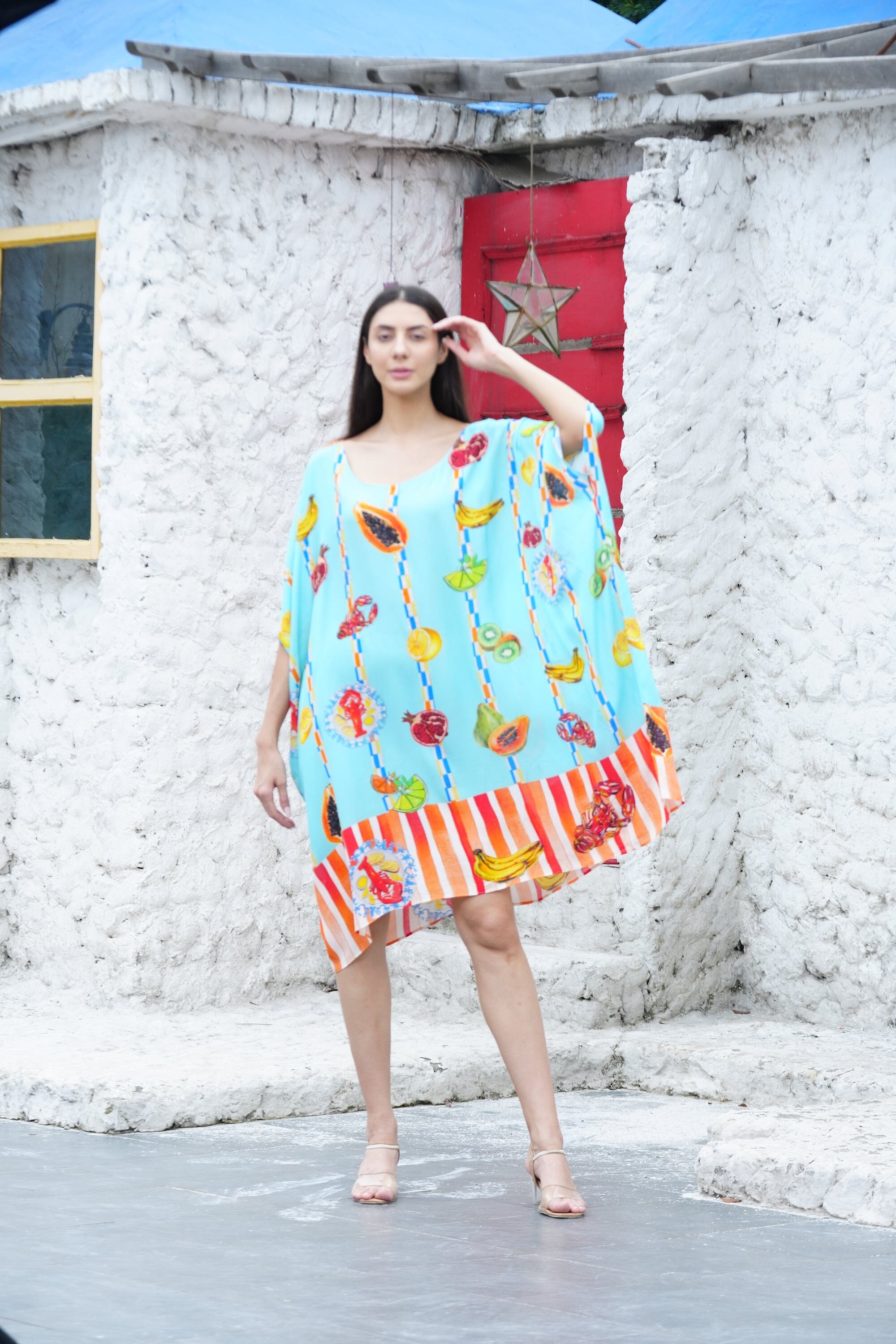 LUCCIANO - SHORT BOX KAFTAN KAFTAN TheSwankStore 