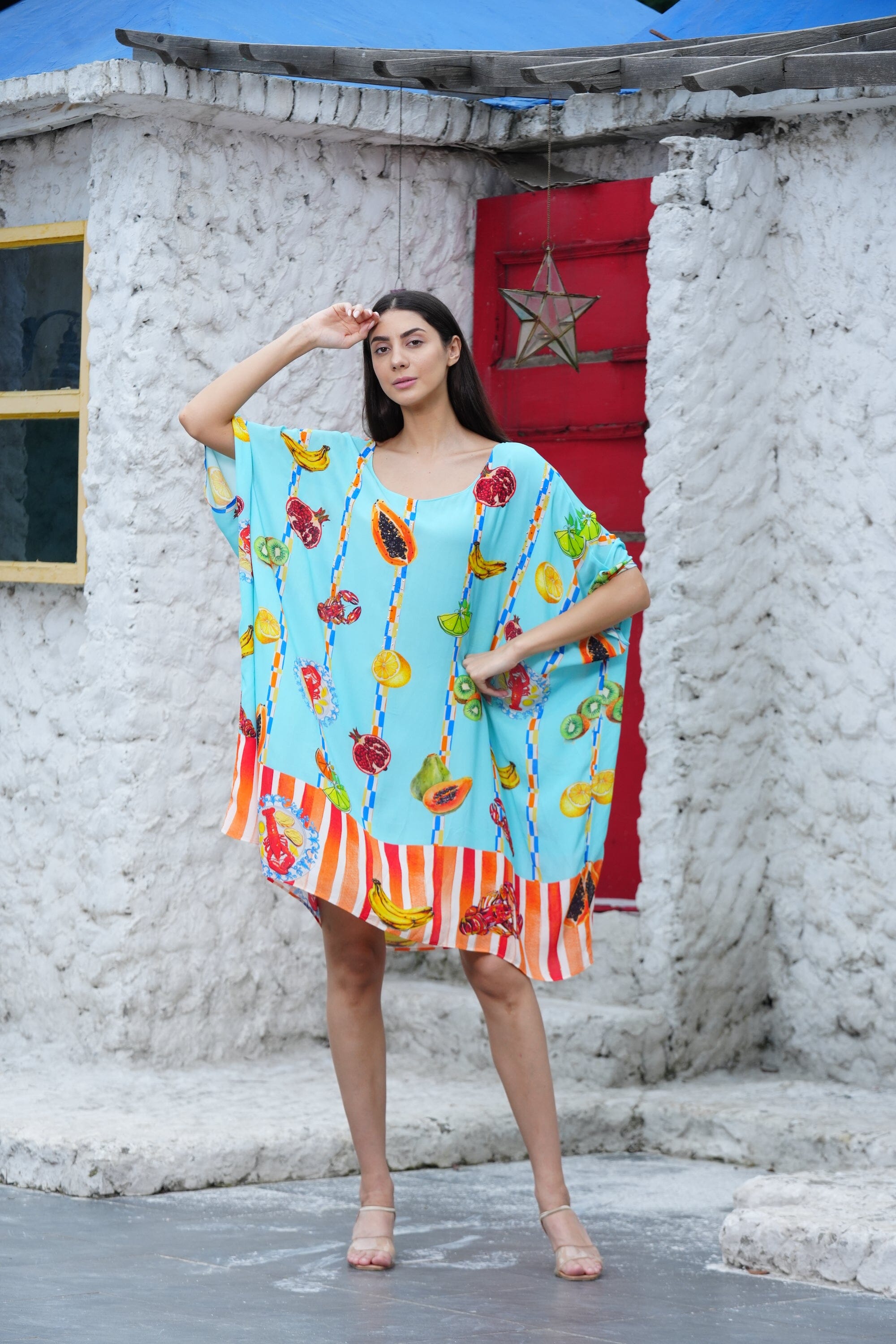 LUCCIANO - SHORT BOX KAFTAN KAFTAN TheSwankStore 