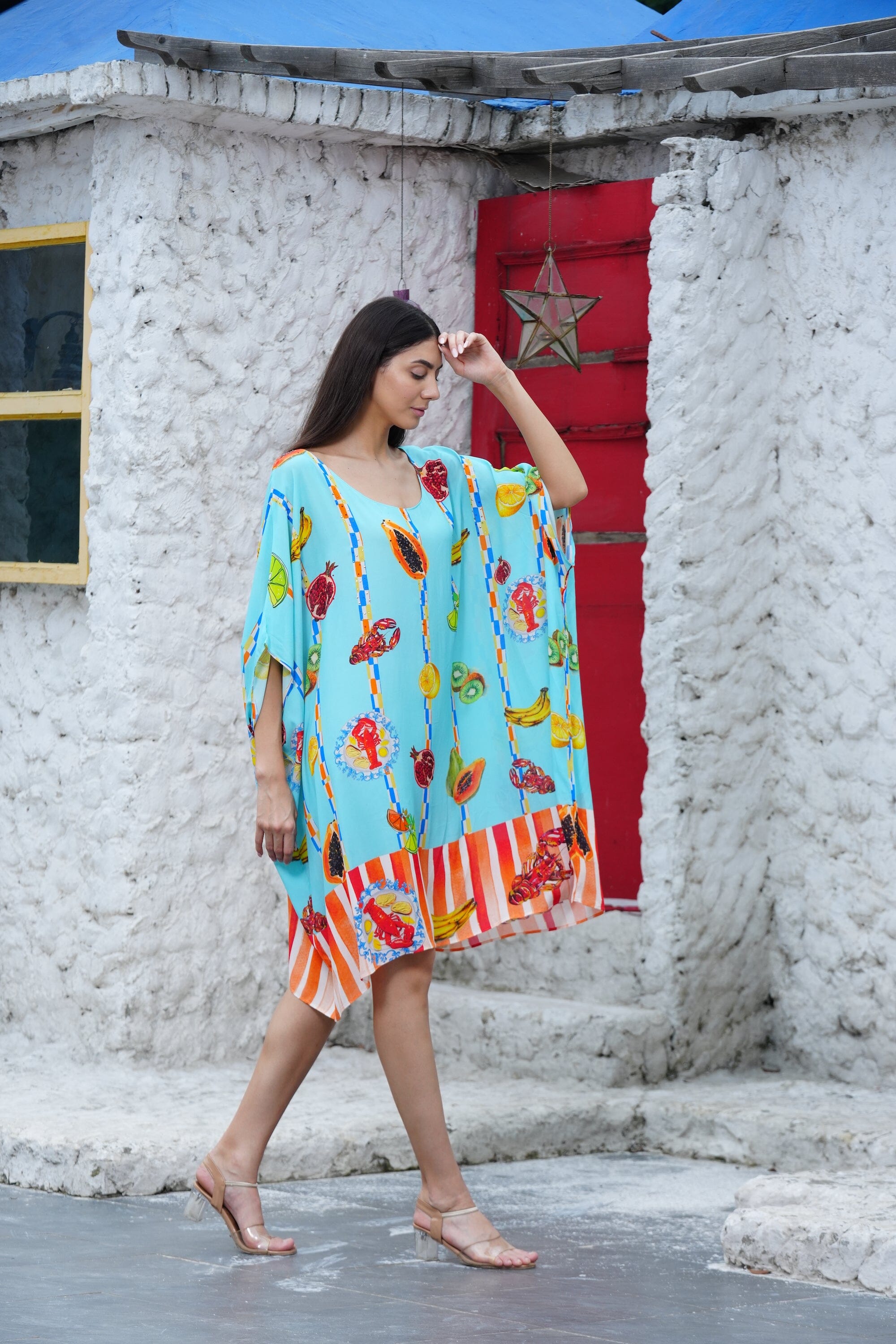 LUCCIANO - SHORT BOX KAFTAN KAFTAN TheSwankStore 