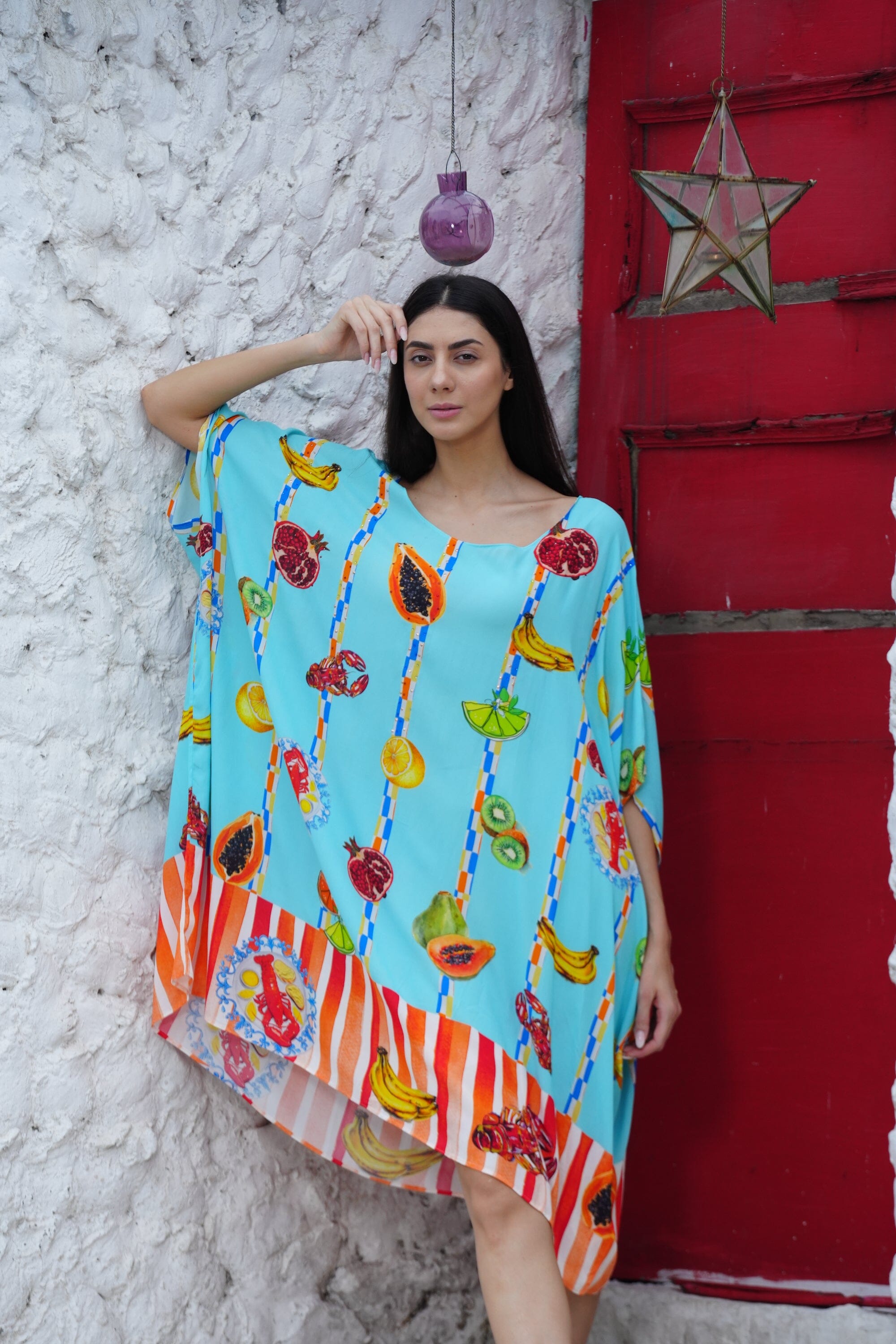 LUCCIANO - SHORT BOX KAFTAN KAFTAN TheSwankStore 