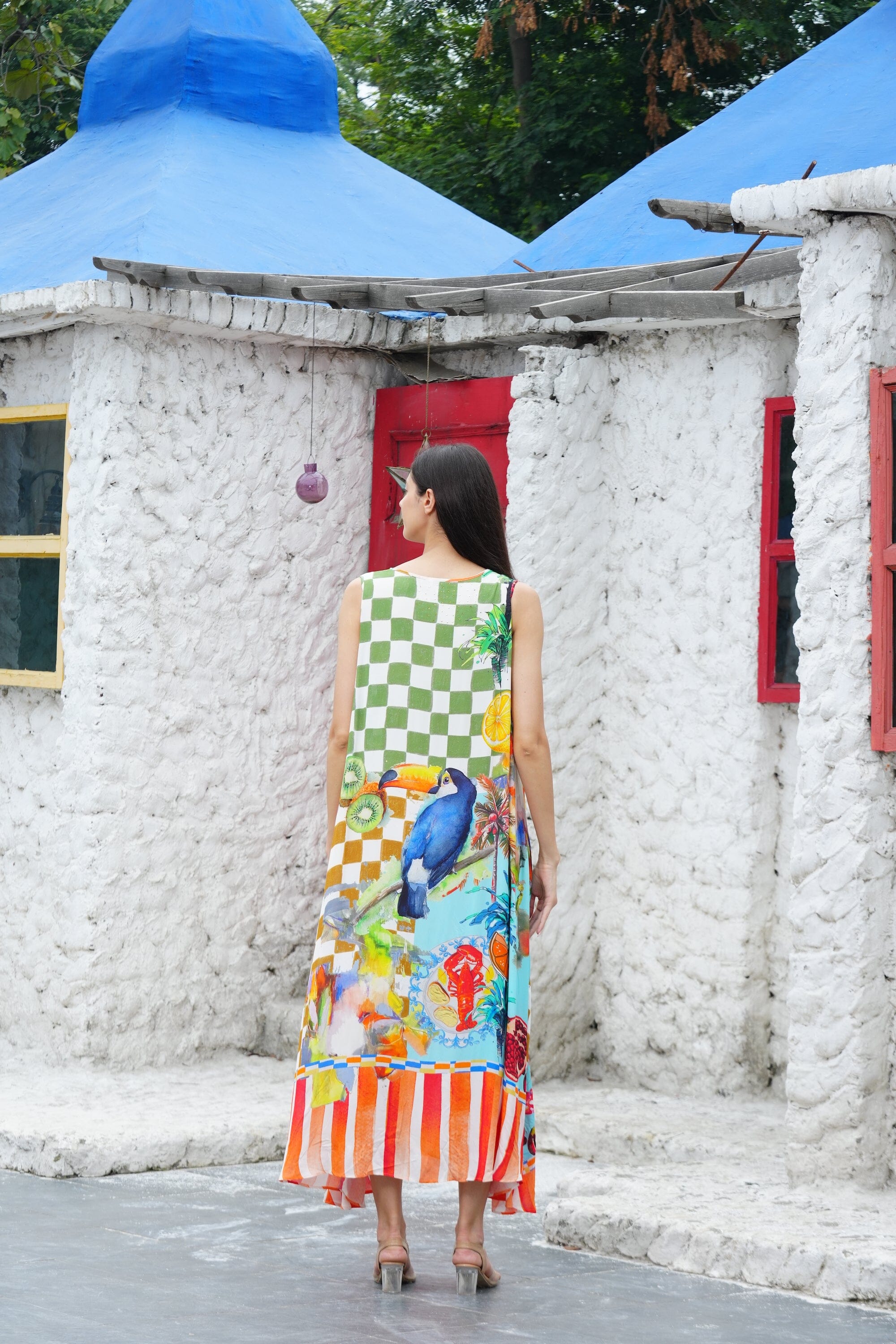 LUCCIANO - SLEEVELESS MAXI DRESS MAXI DRESS TheSwankStore 