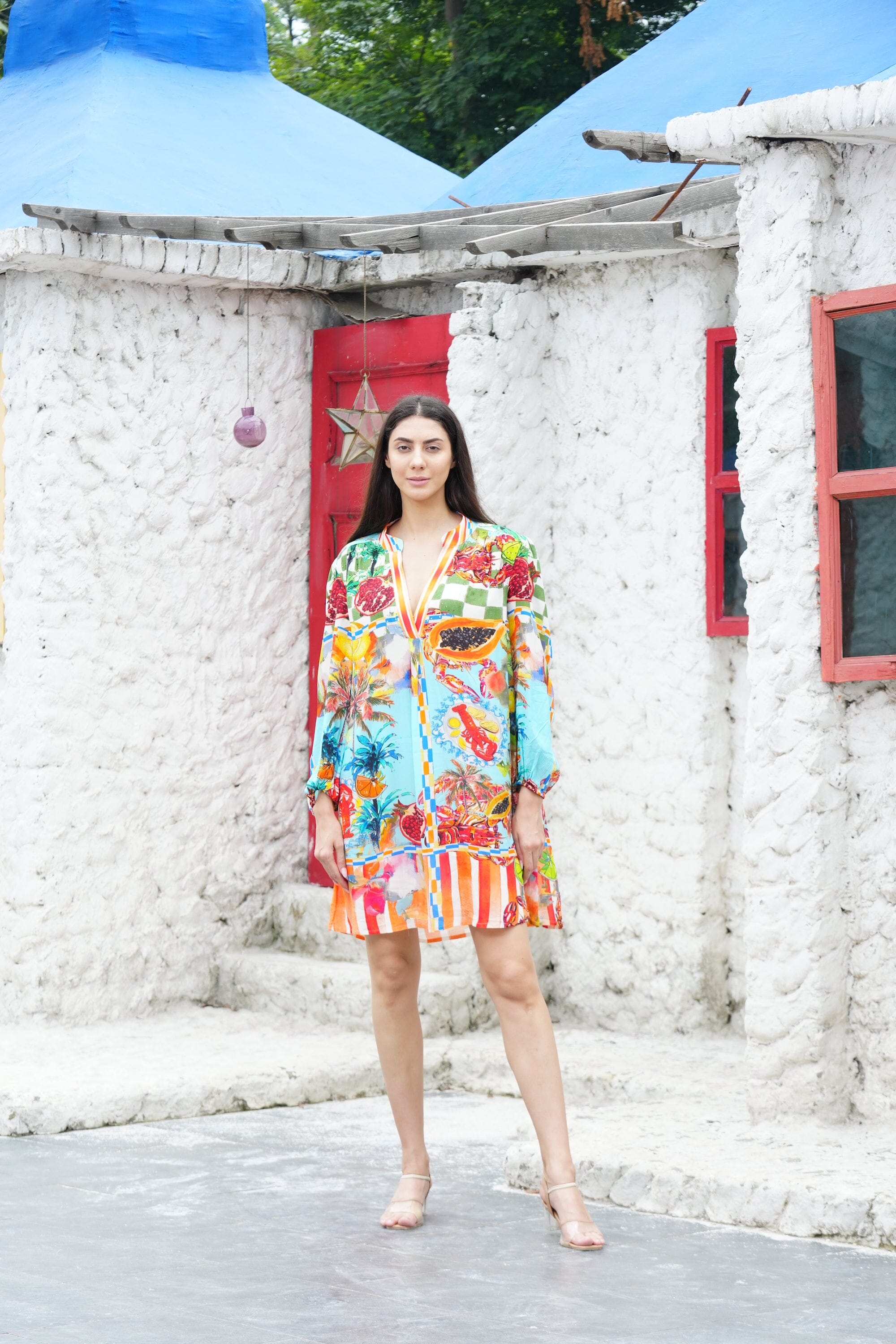 LUCCIANO - BLOUSON TUNIC DRESS DRESS The Swank Store 