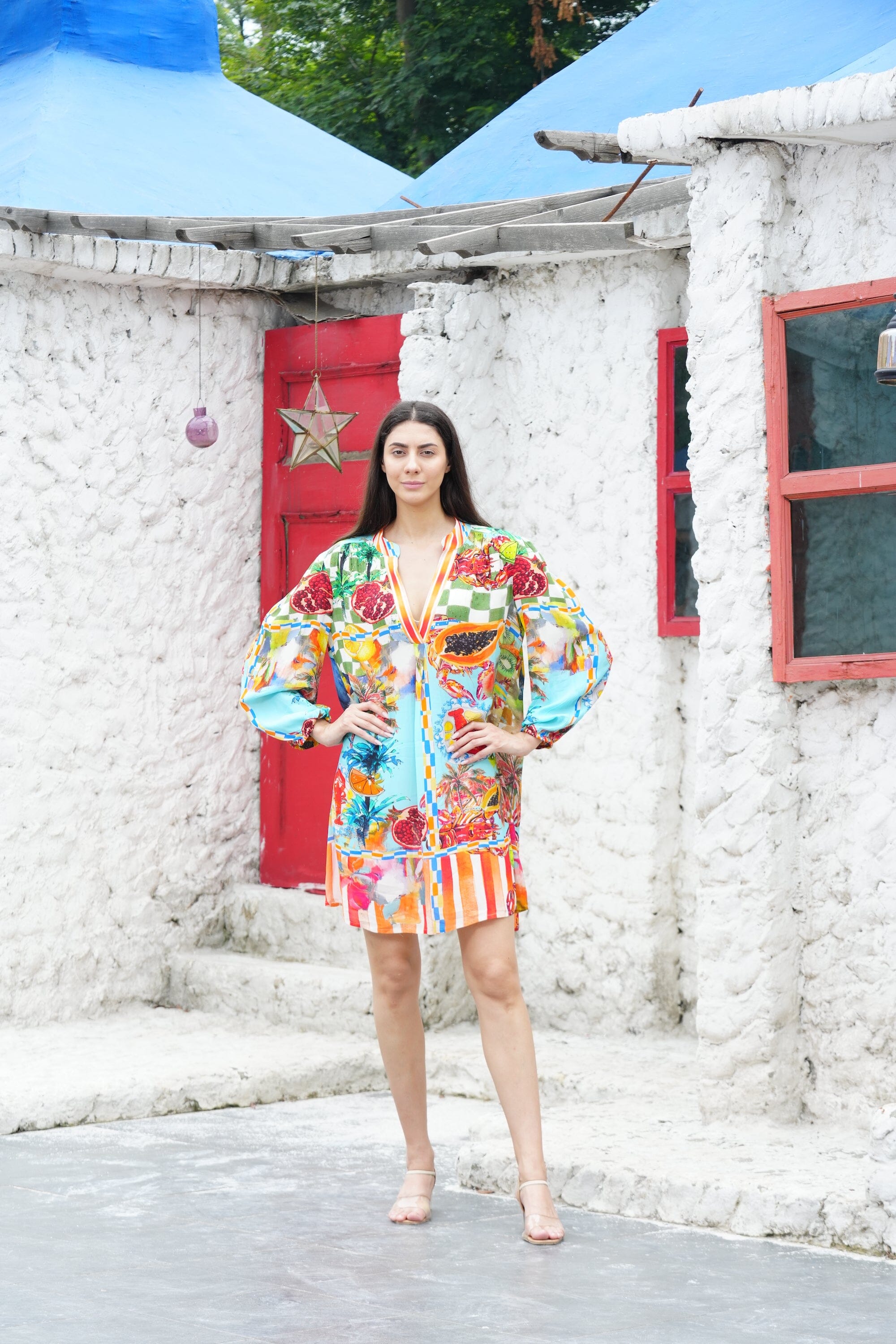 LUCCIANO - BLOUSON TUNIC DRESS DRESS The Swank Store 