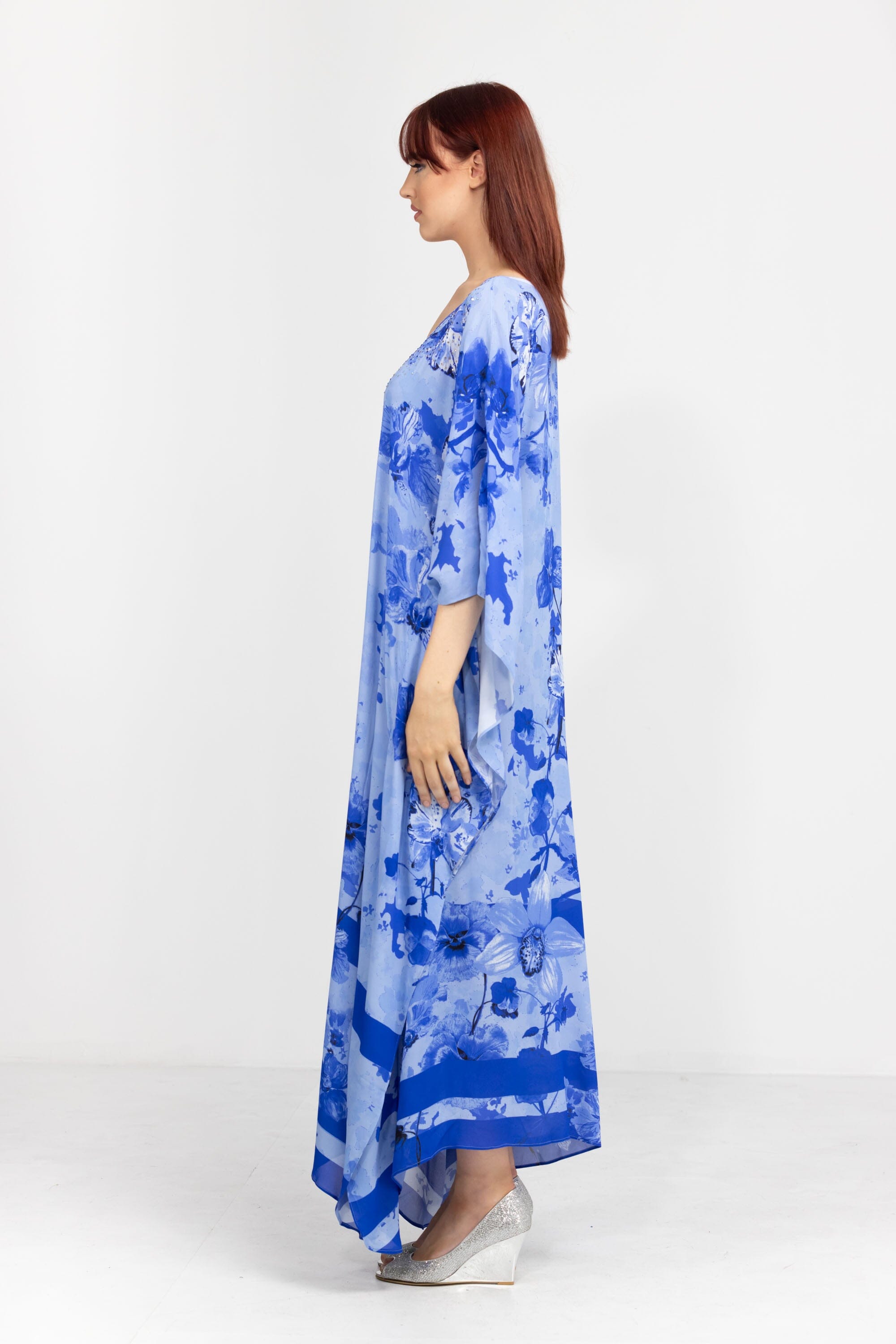 formal kaftan dresses australia Cecile Kaftan Dress | Riad Navy
