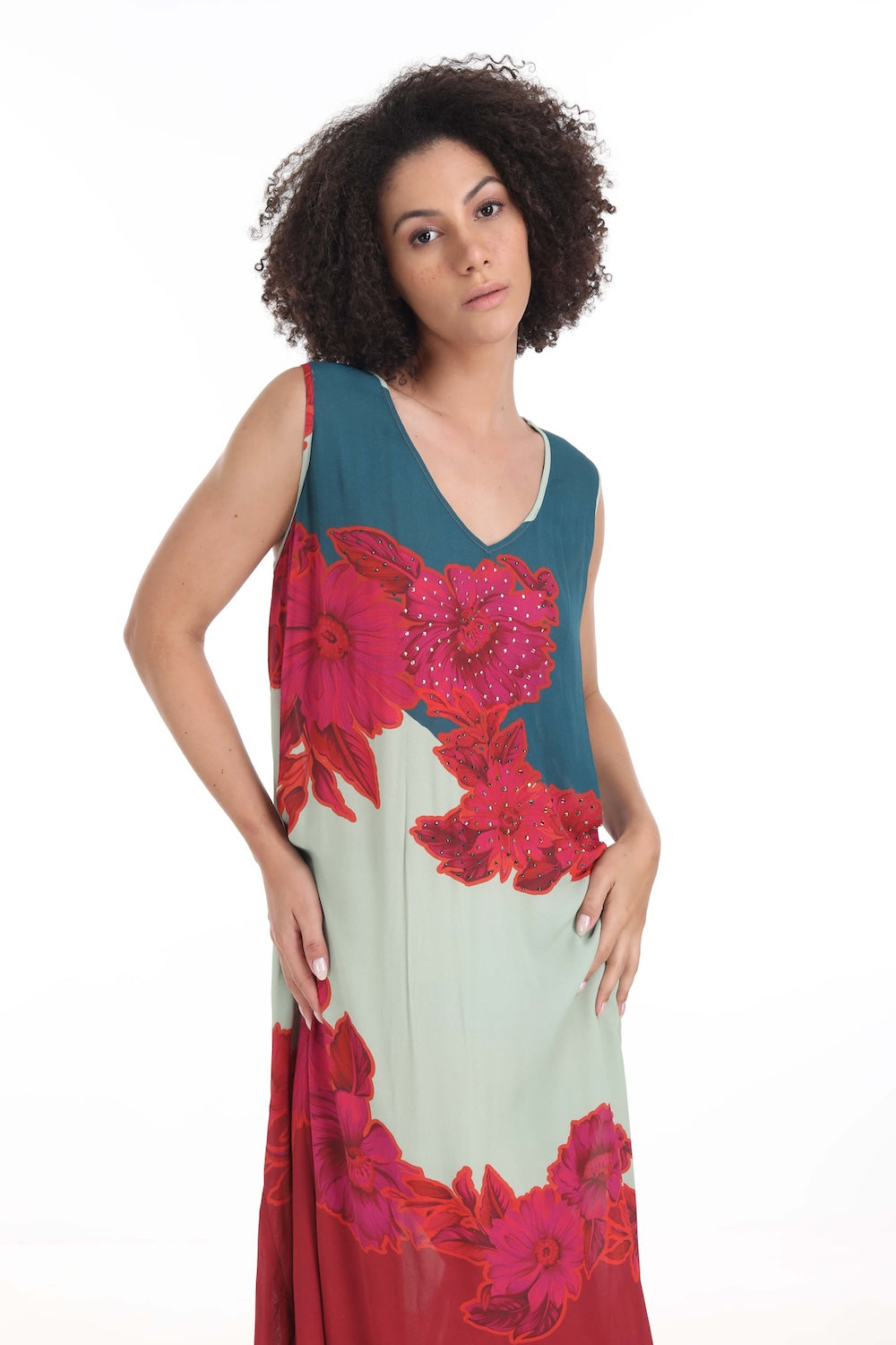 FIORENZE - SLEEVELESS MAXI DRESS - TheSwankStore