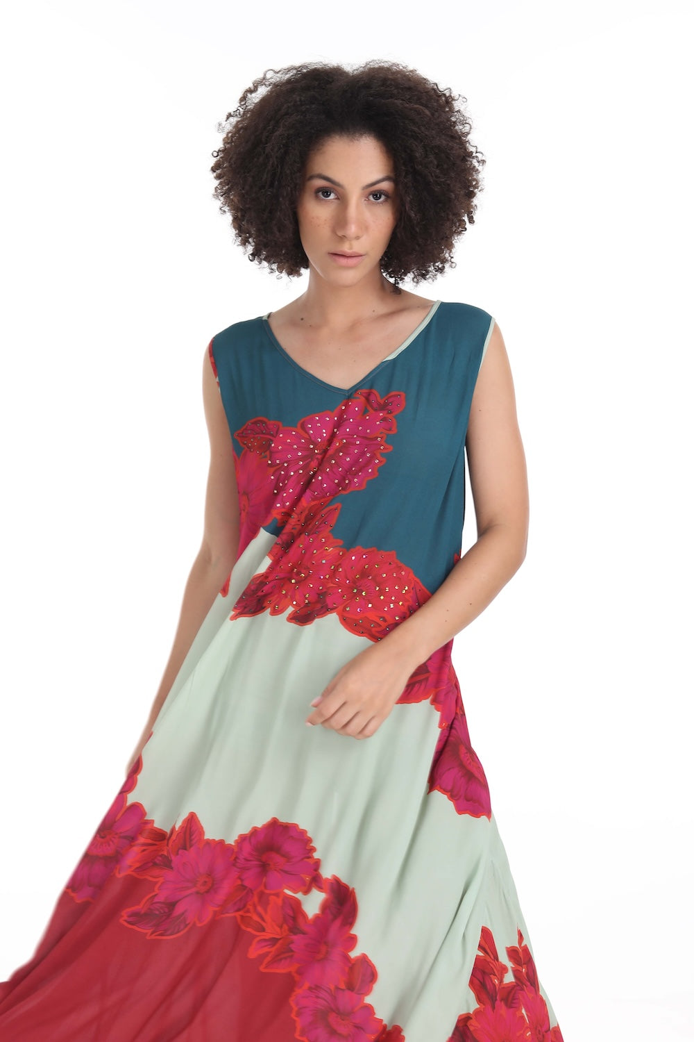 FIORENZE - SLEEVELESS MAXI DRESS - TheSwankStore