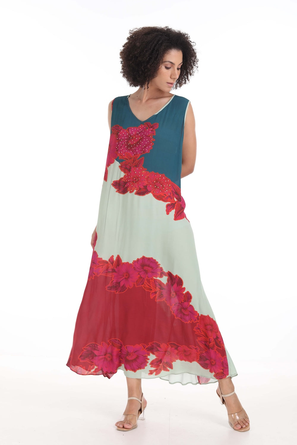 FIORENZE - SLEEVELESS MAXI DRESS - TheSwankStore