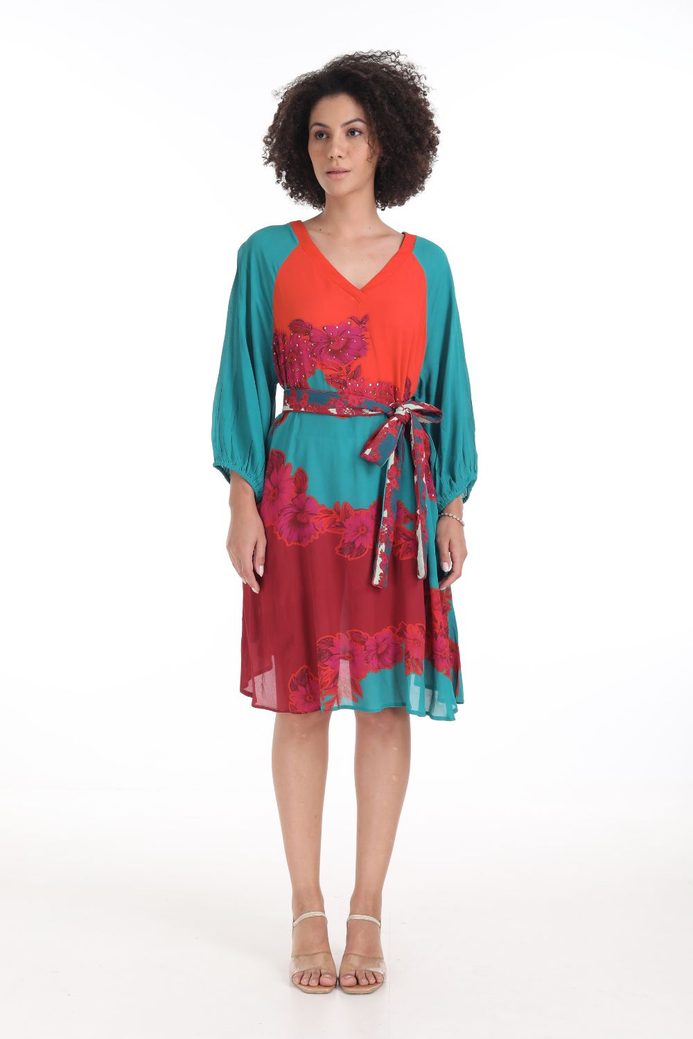 FIORENZE - SLIT SLEEVE DRESS - TheSwankStore