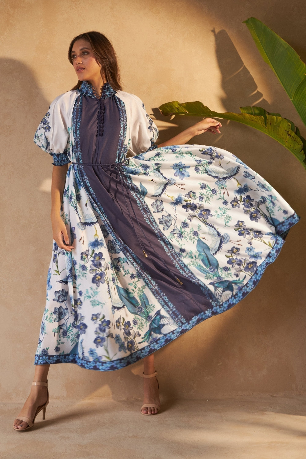 FLOWER BLUE - ALKA DRESS - TheSwankStore