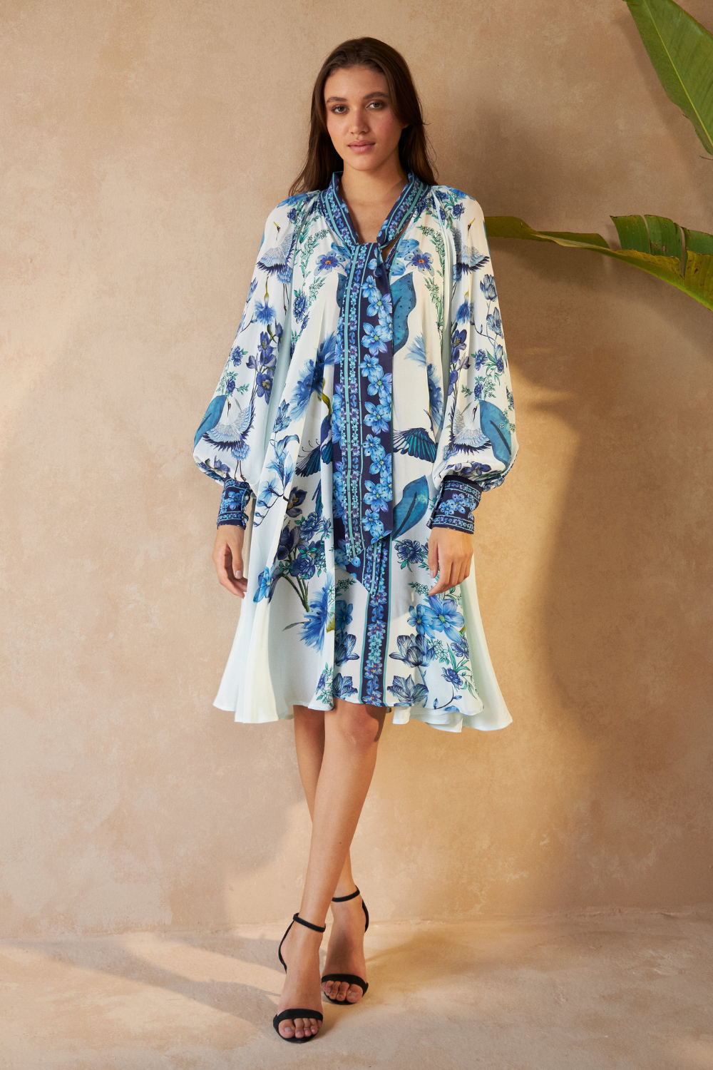 FLOWER BLUE - AMBER DRESS - TheSwankStore