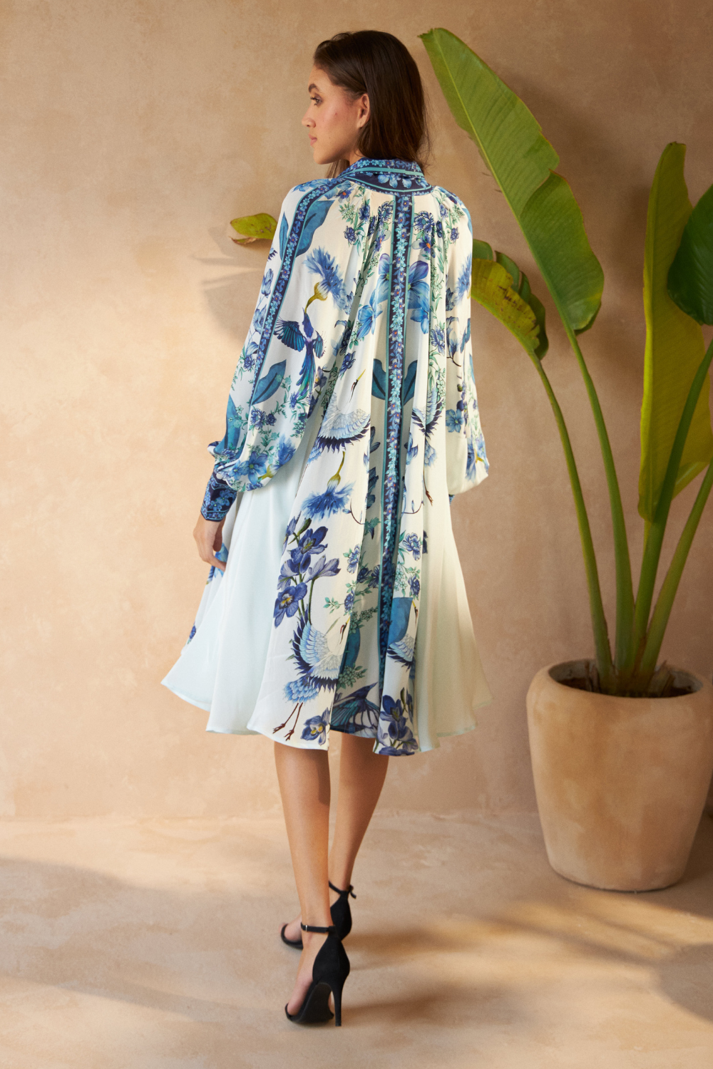 FLOWER BLUE - AMBER DRESS - TheSwankStore