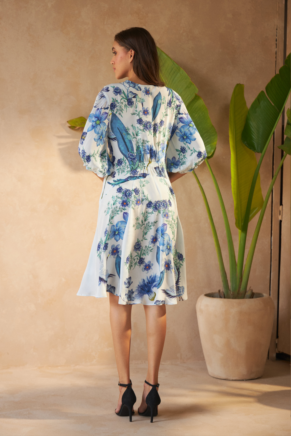 FLOWER BLUE - ANASTASIA DRESS - TheSwankStore