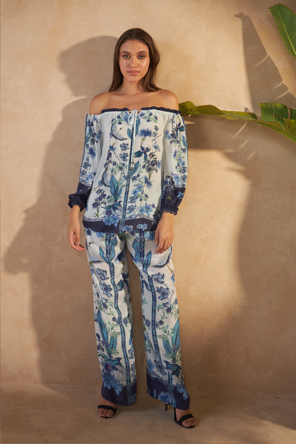 FLOWER BLUE - CALLA TOP - TheSwankStore