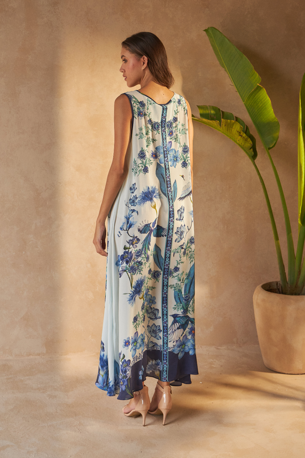 FLOWER BLUE - DAPHNE DRESS - TheSwankStore
