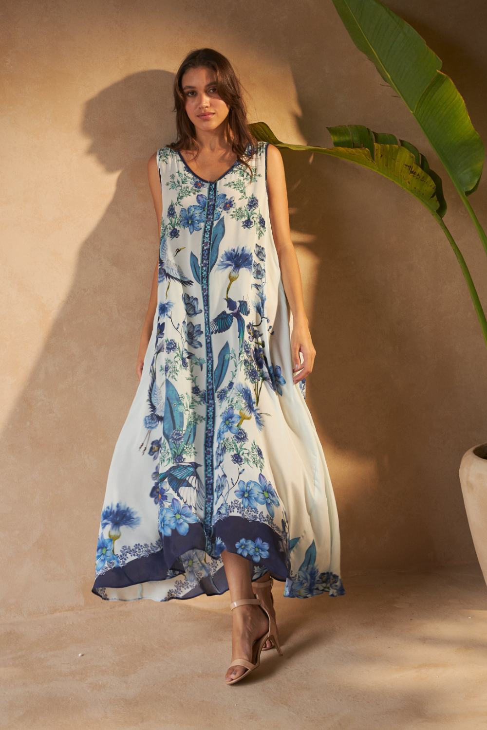 FLOWER BLUE - DAPHNE DRESS - TheSwankStore