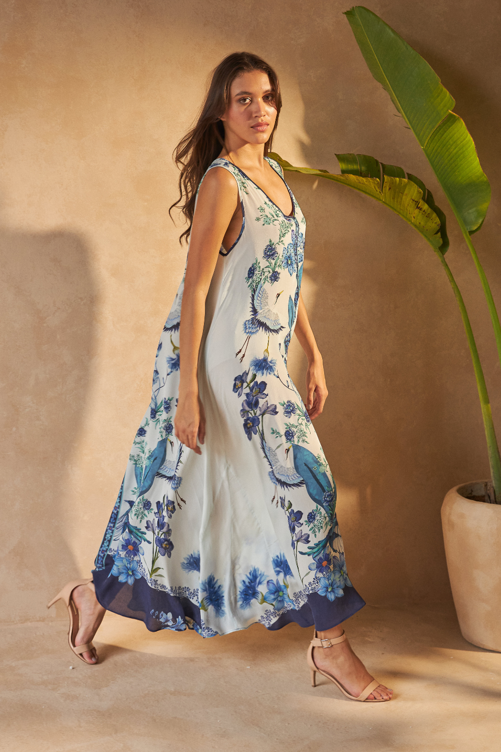 FLOWER BLUE - DAPHNE DRESS - TheSwankStore