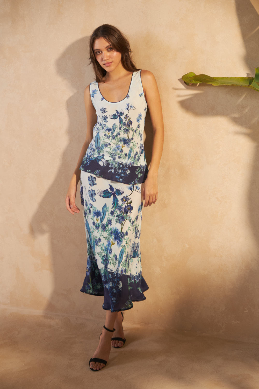 FLOWER BLUE - HIBICUS TOP - TheSwankStore