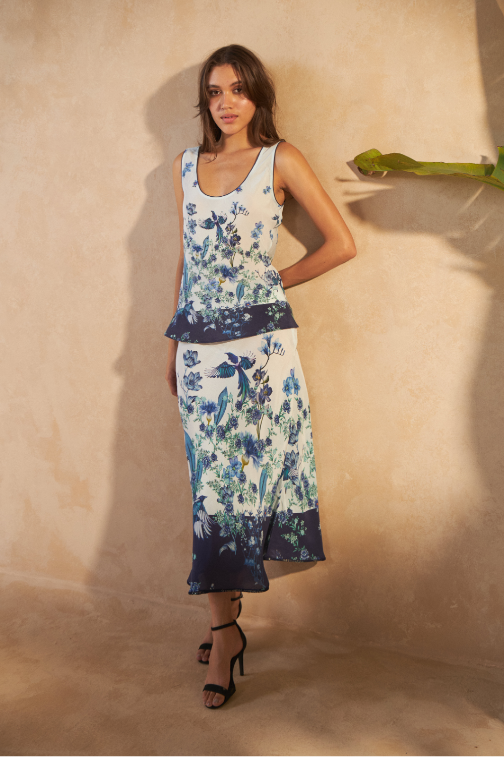 FLOWER BLUE - HIBICUS TOP - TheSwankStore