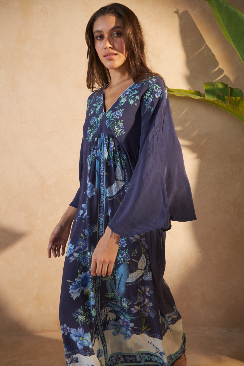 FLOWER BLUE - JASMIN DRESS - TheSwankStore