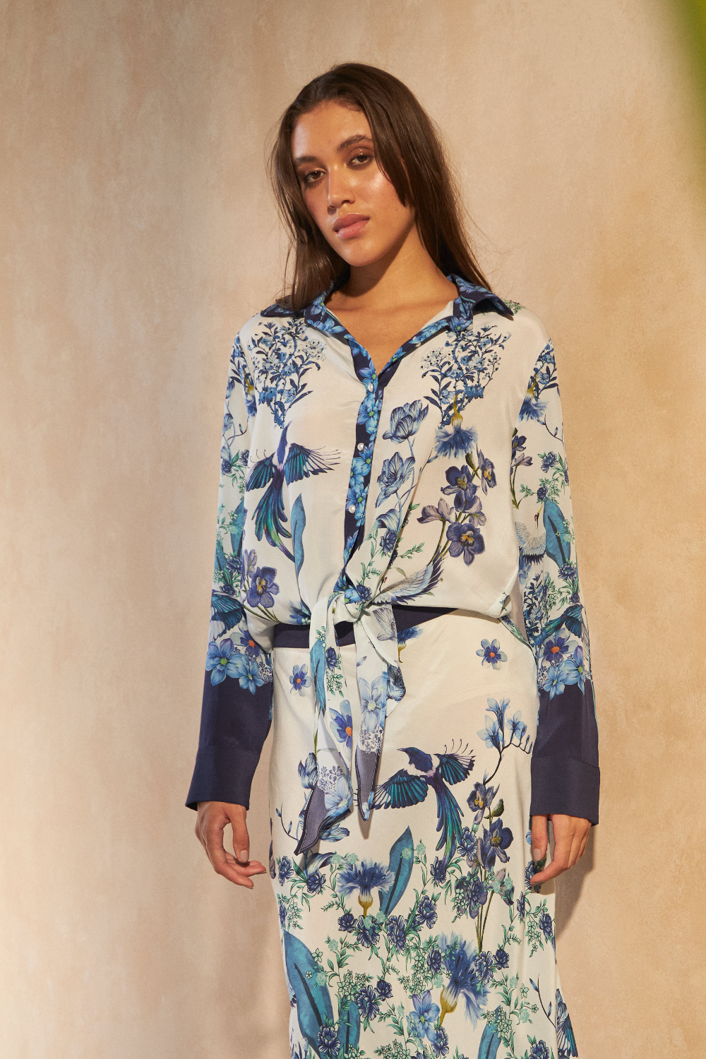 FLOWER BLUE - LAMIUM TOP - TheSwankStore