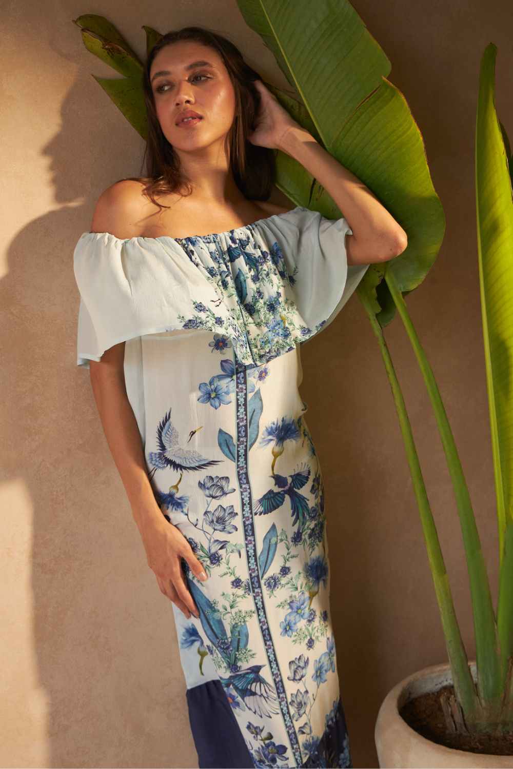 FLOWER BLUE - LILAC DRESS - TheSwankStore