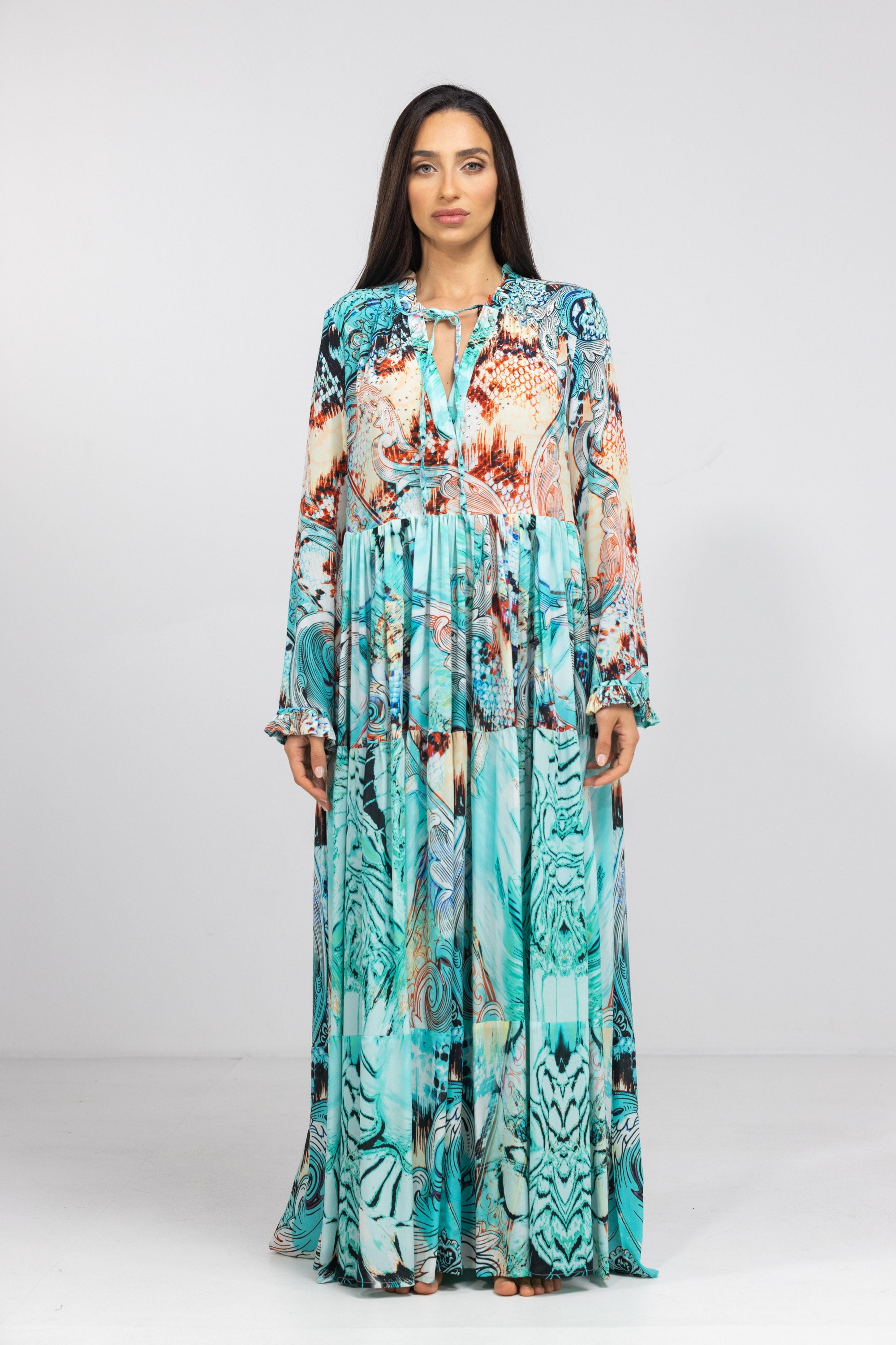 GOLDCOAST - FRONT PLACKET MAXI DRESS - TheSwankStore