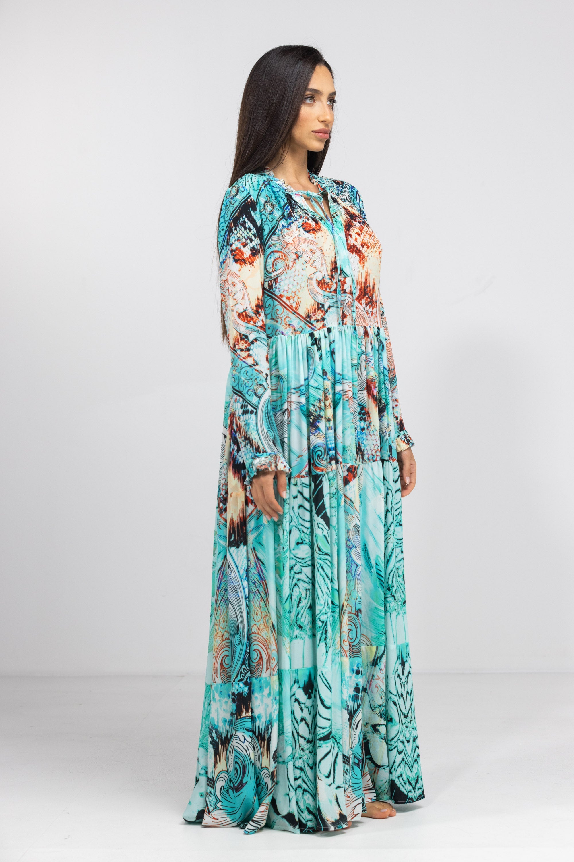 GOLDCOAST - FRONT PLACKET MAXI DRESS - TheSwankStore