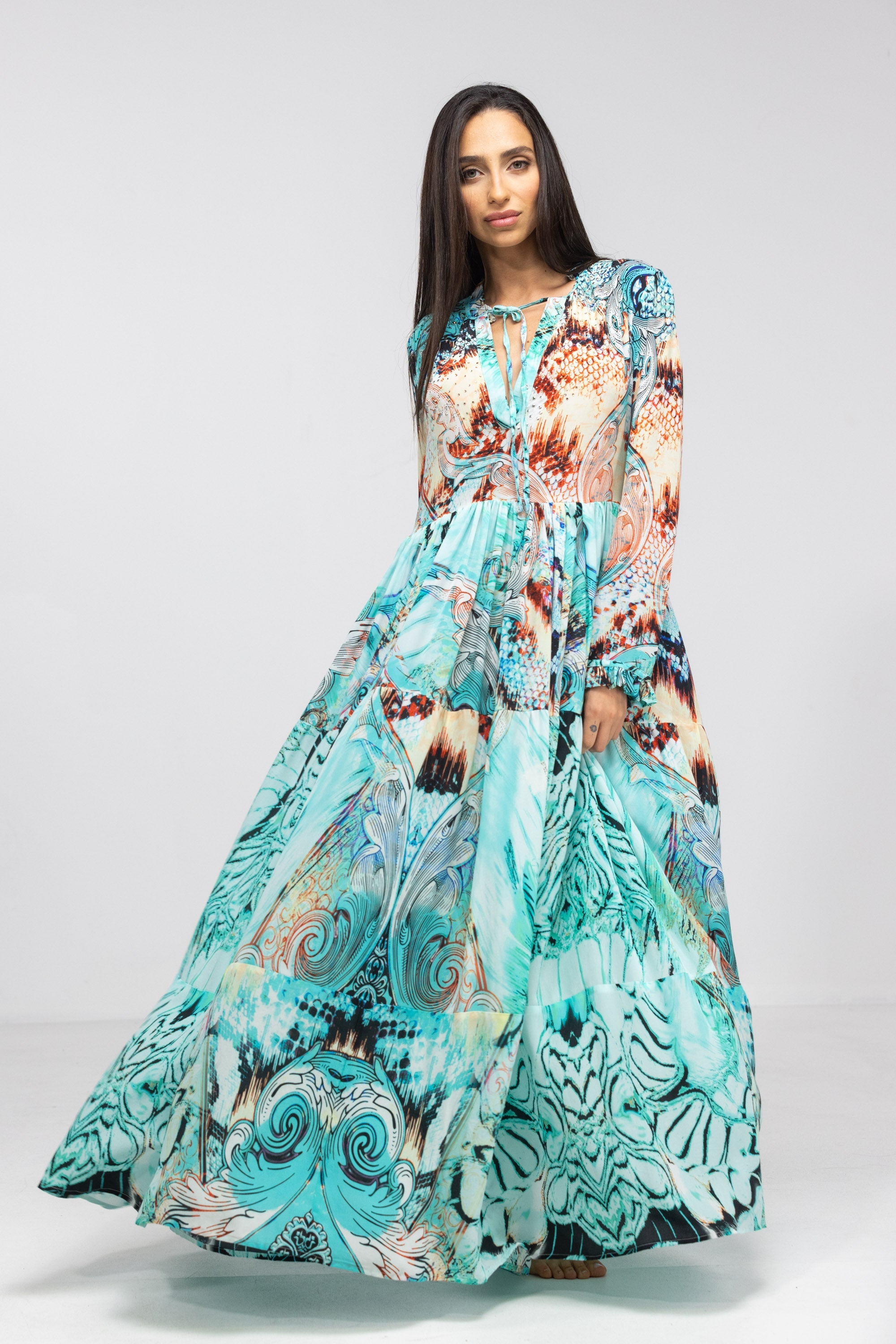 GOLDCOAST - FRONT PLACKET MAXI DRESS - TheSwankStore