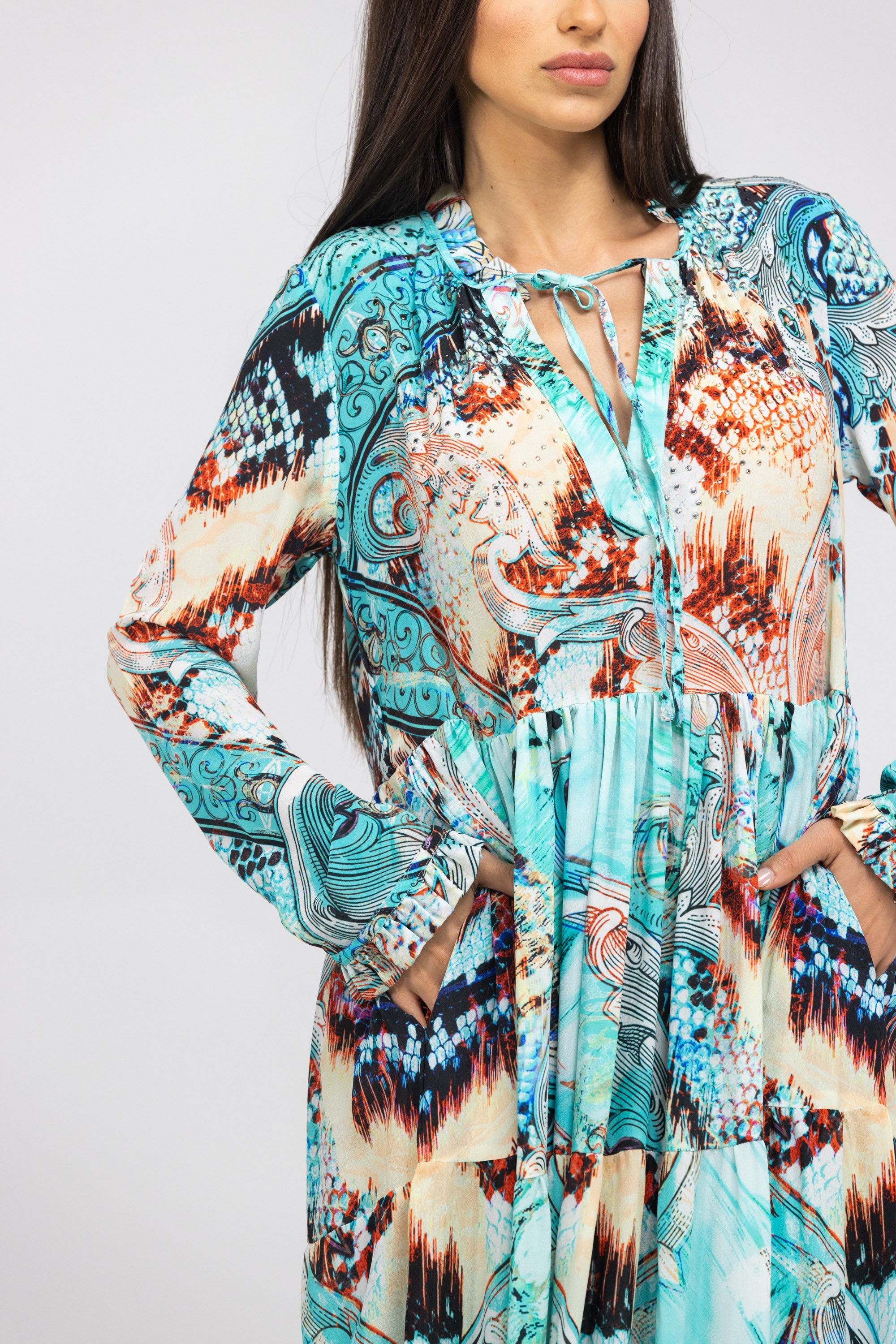 GOLDCOAST - FRONT PLACKET MAXI DRESS - TheSwankStore