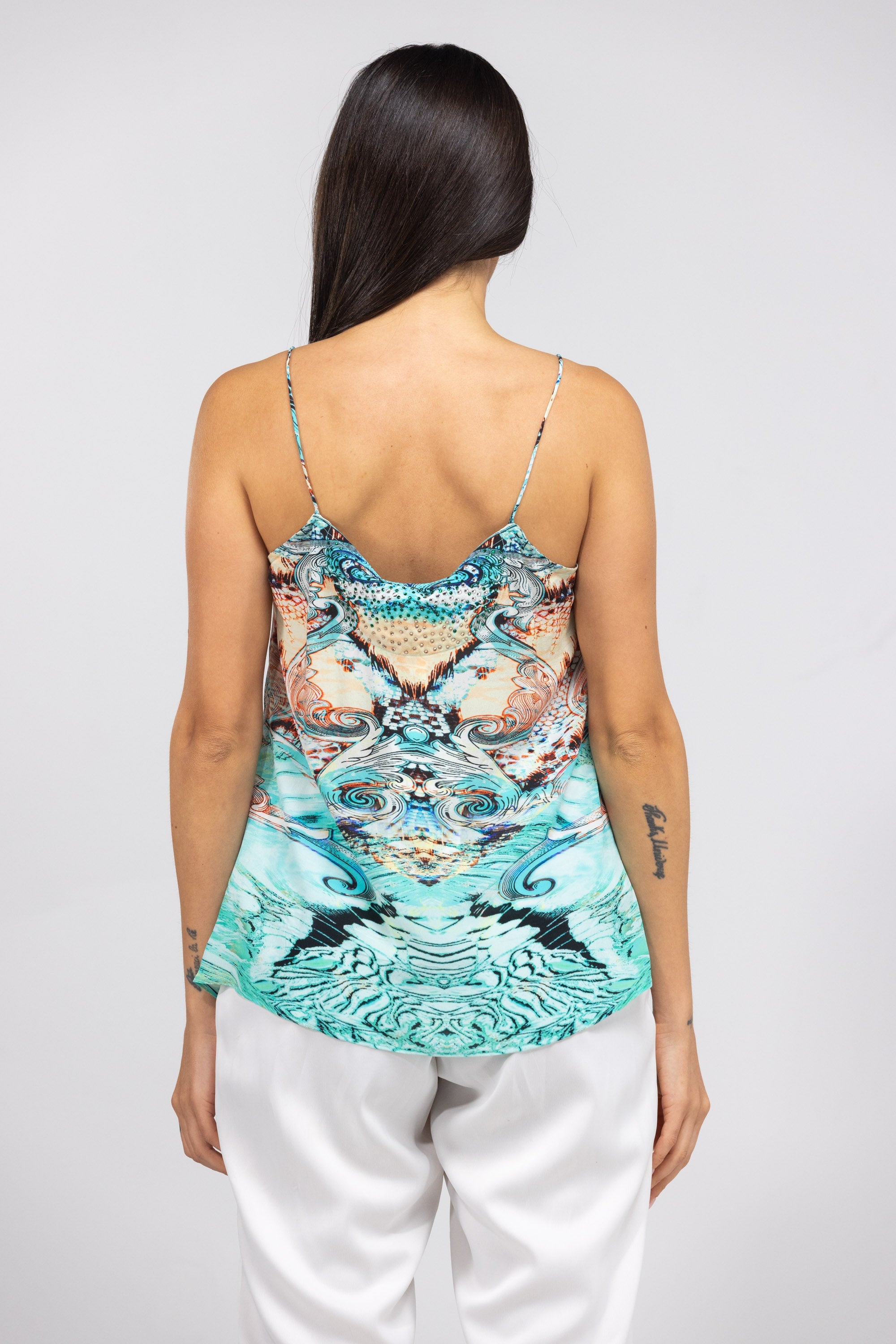 GOLDCOAST - SHOESTRING CAMI 100% Silk (Size - M/L) - TheSwankStore