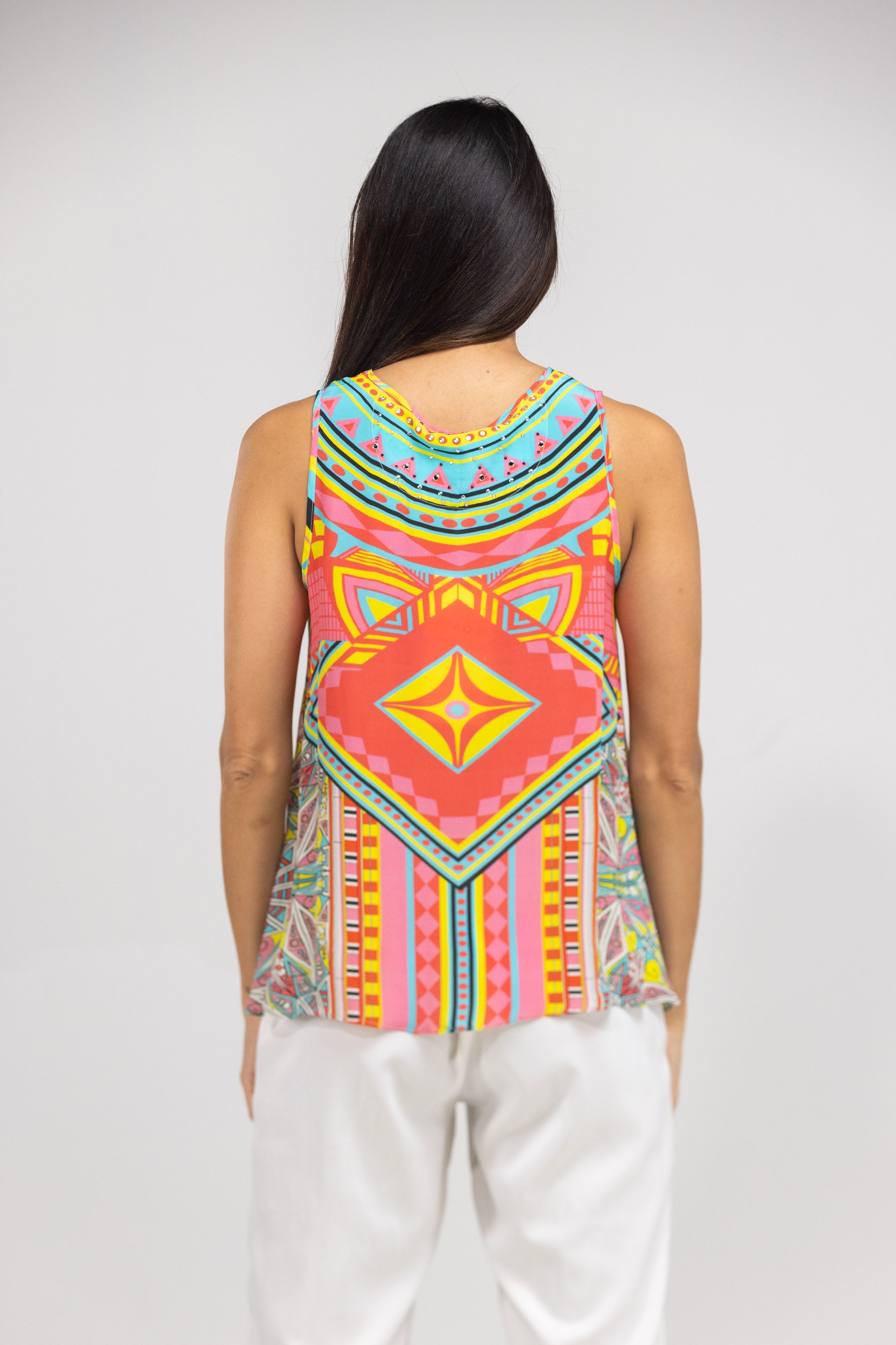 HOBART - FLOWING TOP 100% Silk (Size - S/M) - TheSwankStore