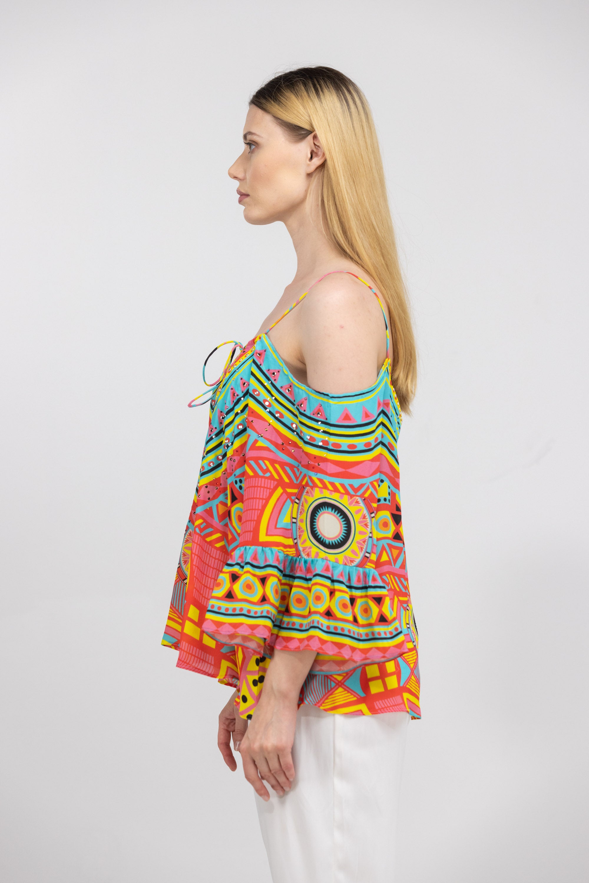 HOBART – GYPSY TOP 100% Silk - TheSwankStore