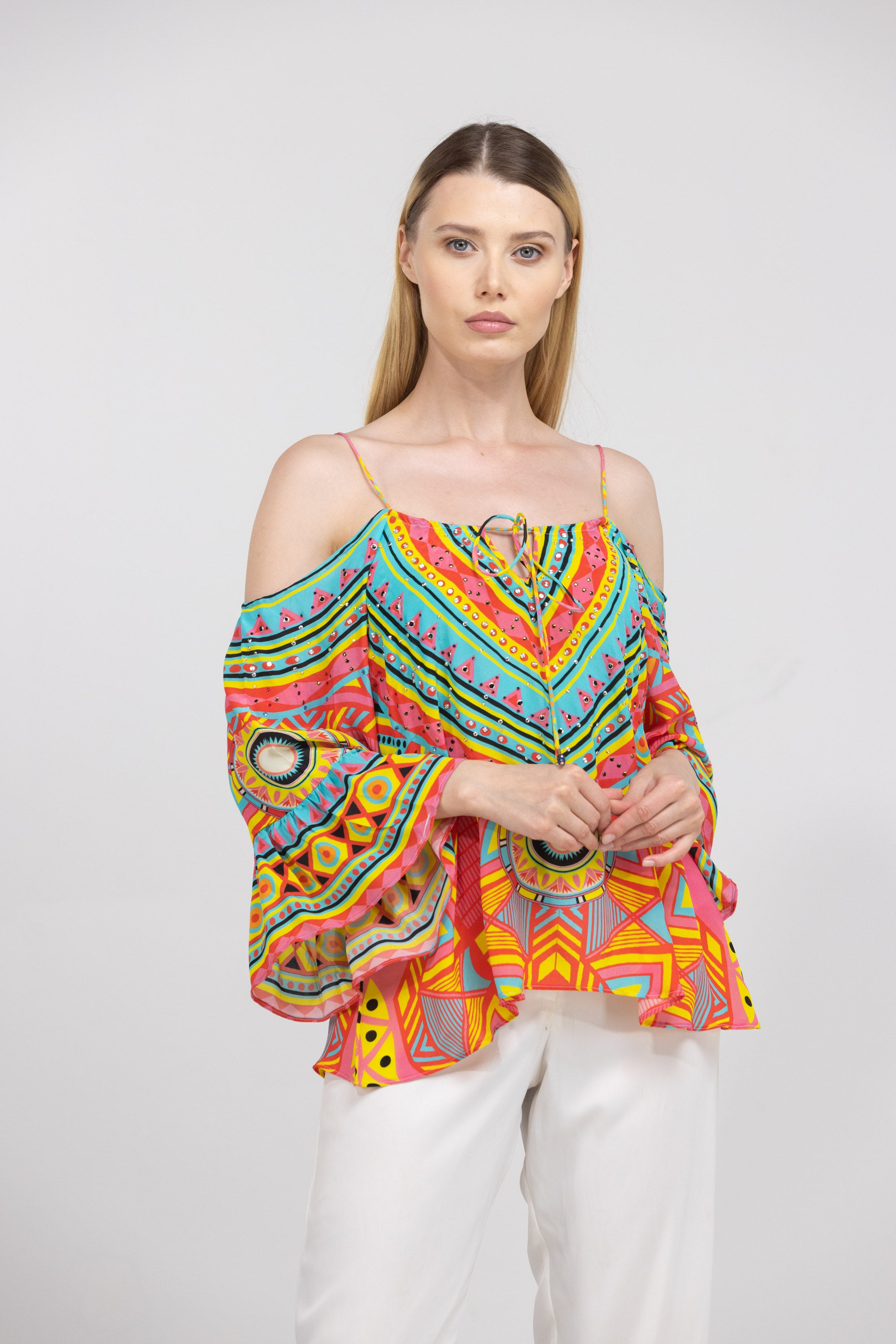HOBART – GYPSY TOP 100% Silk - TheSwankStore