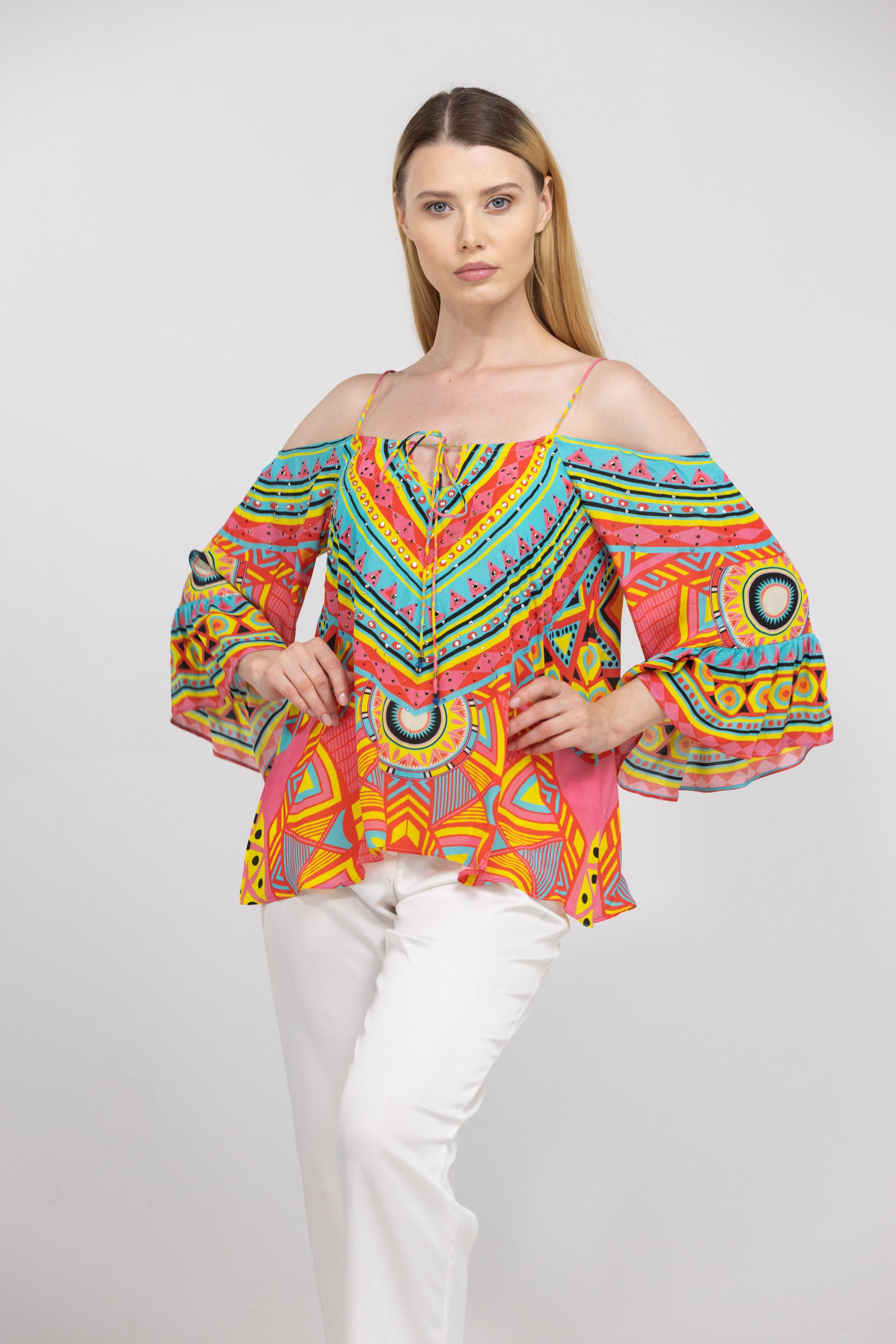 HOBART – GYPSY TOP 100% Silk - TheSwankStore