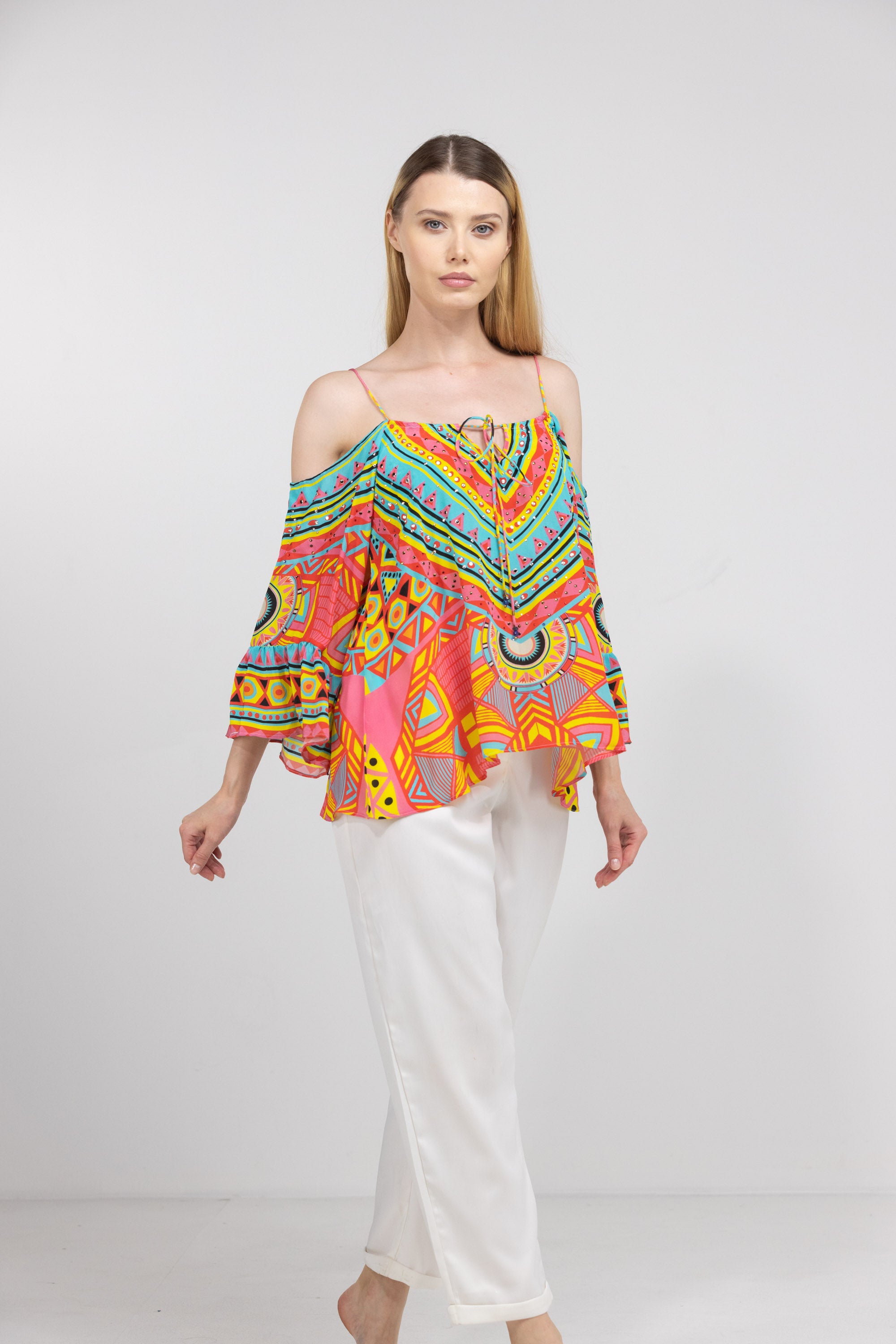 HOBART – GYPSY TOP 100% Silk - TheSwankStore