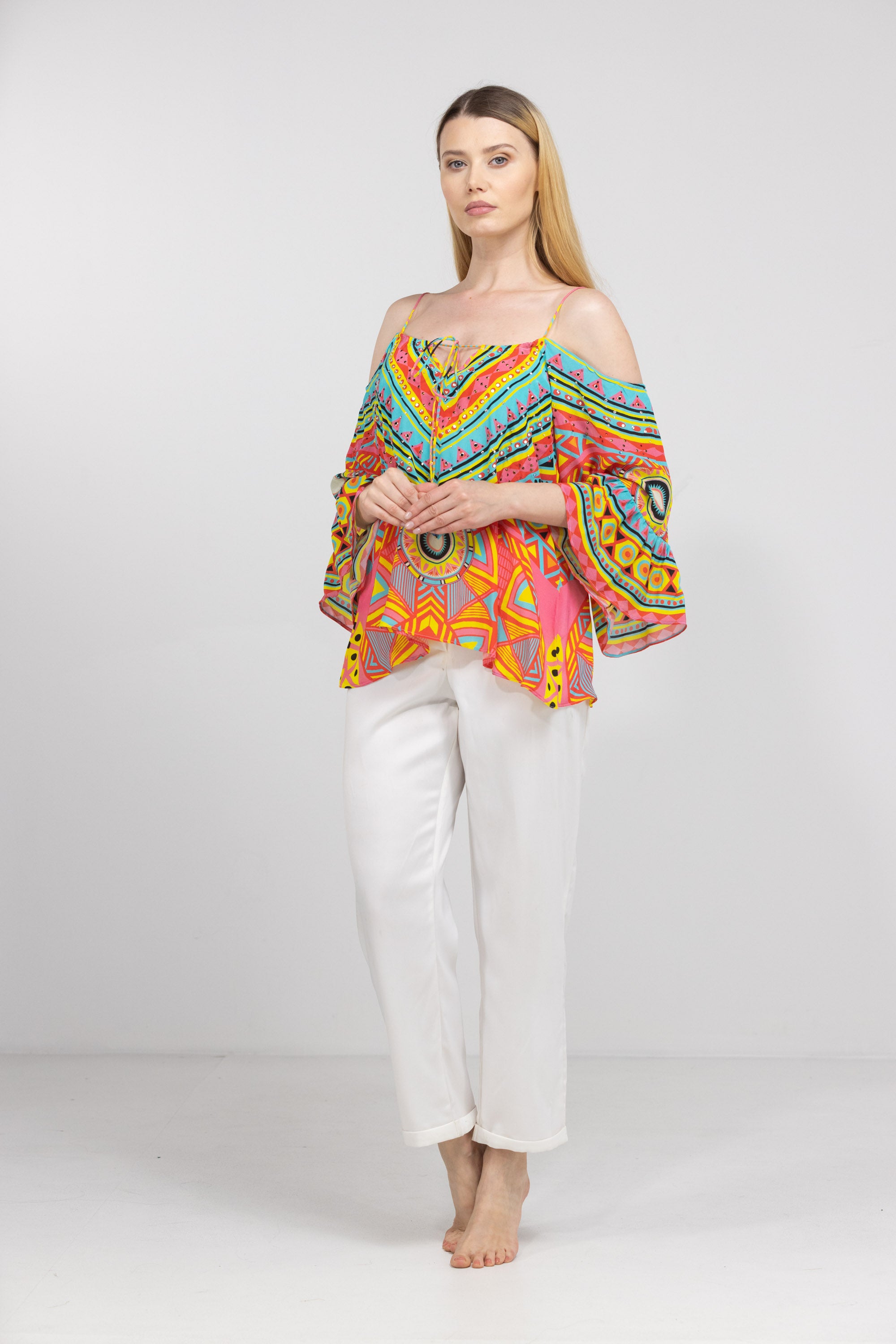 HOBART – GYPSY TOP 100% Silk - TheSwankStore