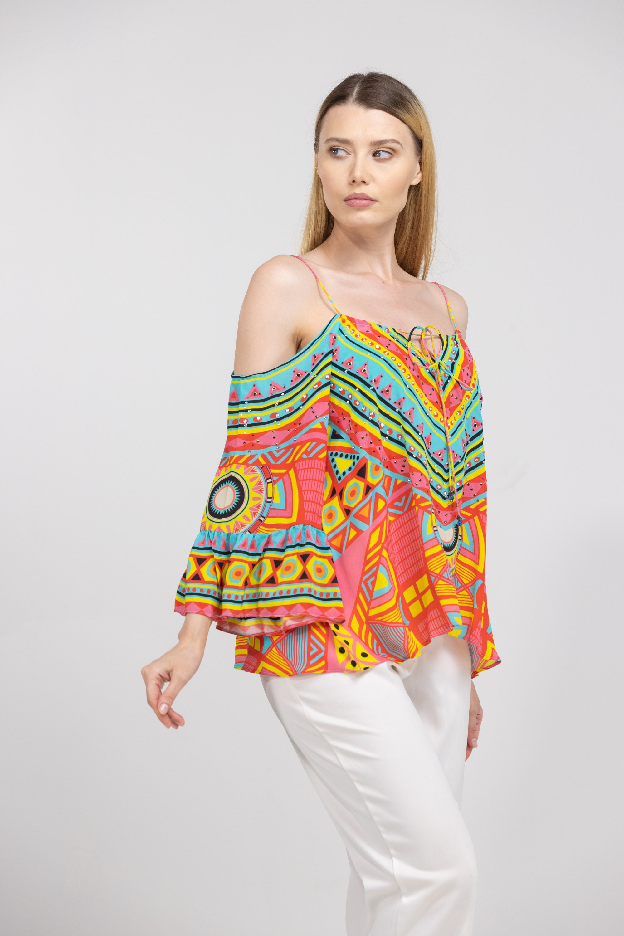 HOBART – GYPSY TOP 100% Silk - TheSwankStore