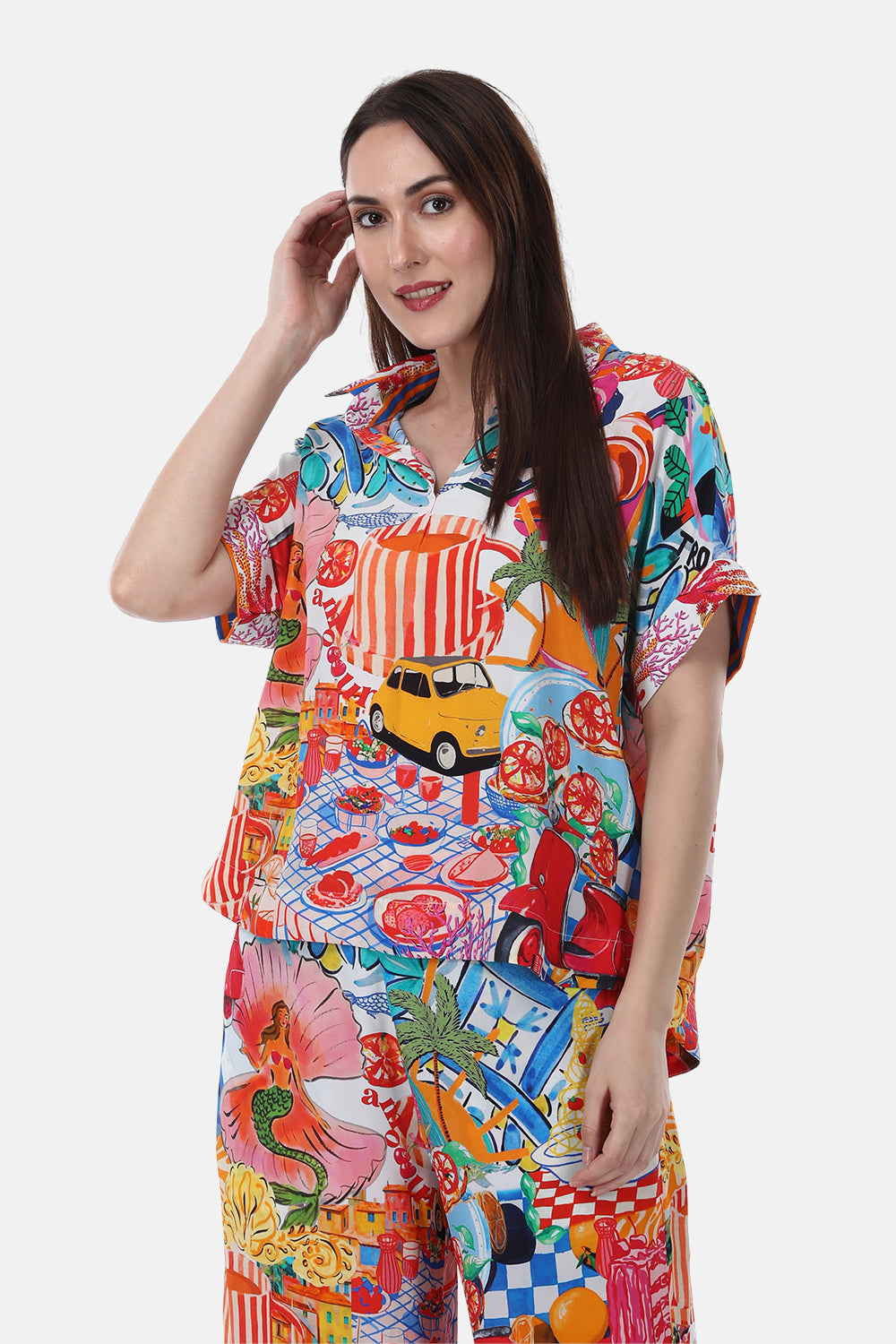 ITALY COTTAGE-ROSE TOP - TheSwankStore